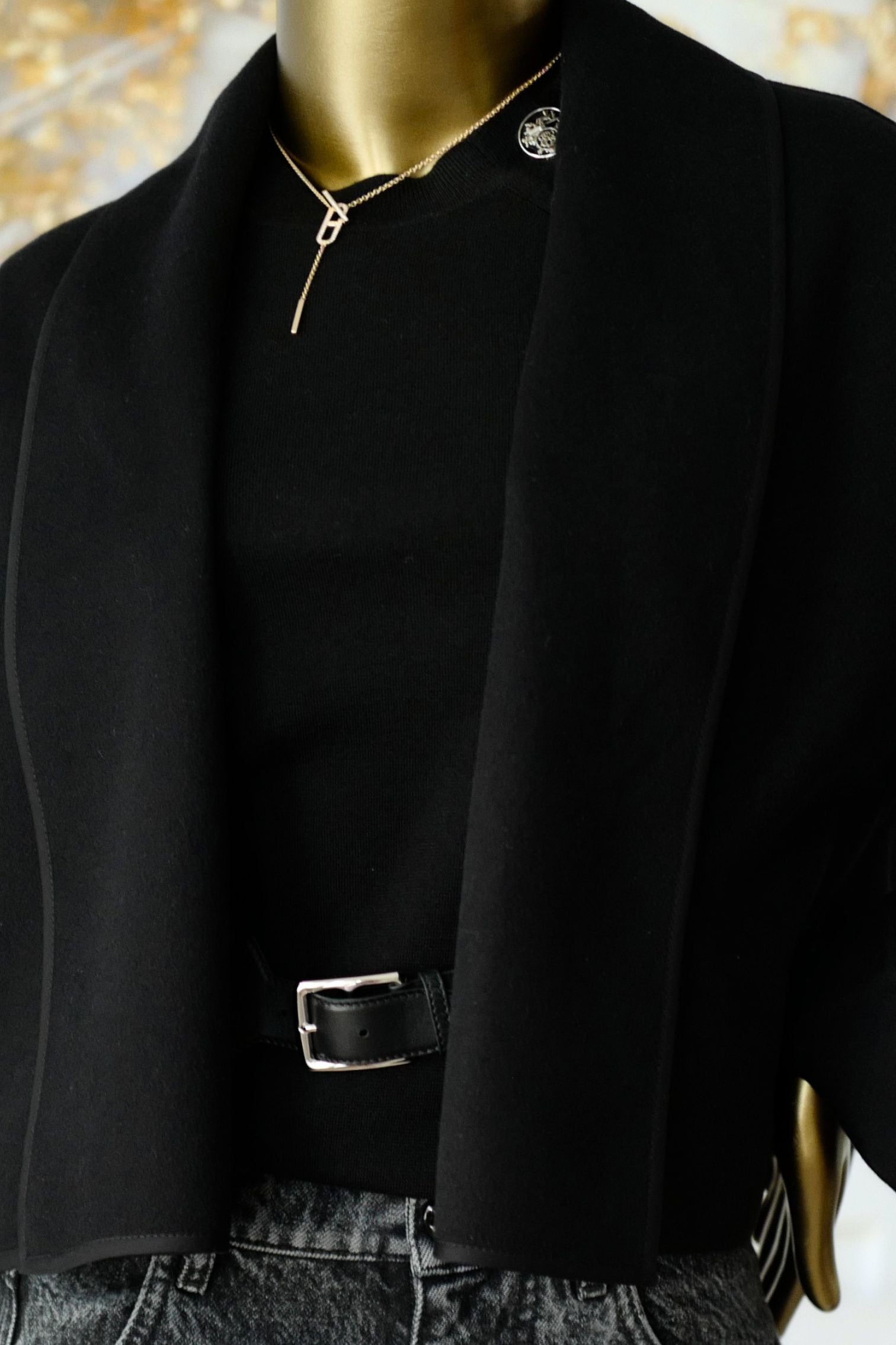 NEW Hermes Cashmere Jacket in Noir Size 36