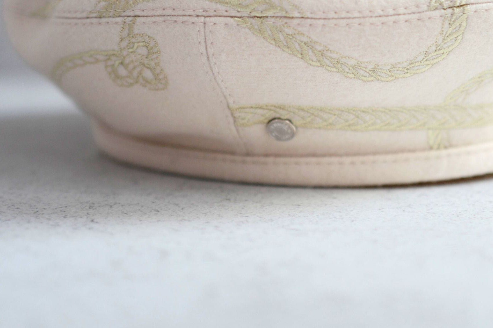 Hermes Saint-Honore en Finesse Beret in Blanc Cassé Size 56 Hat