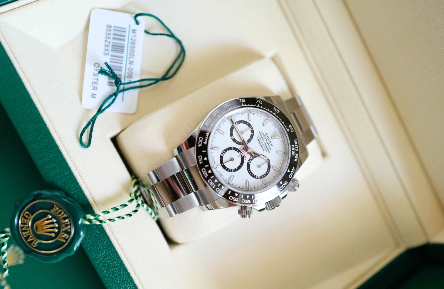 BNIB Rolex Daytona 126500LN White Dial Oystersteel 40mm