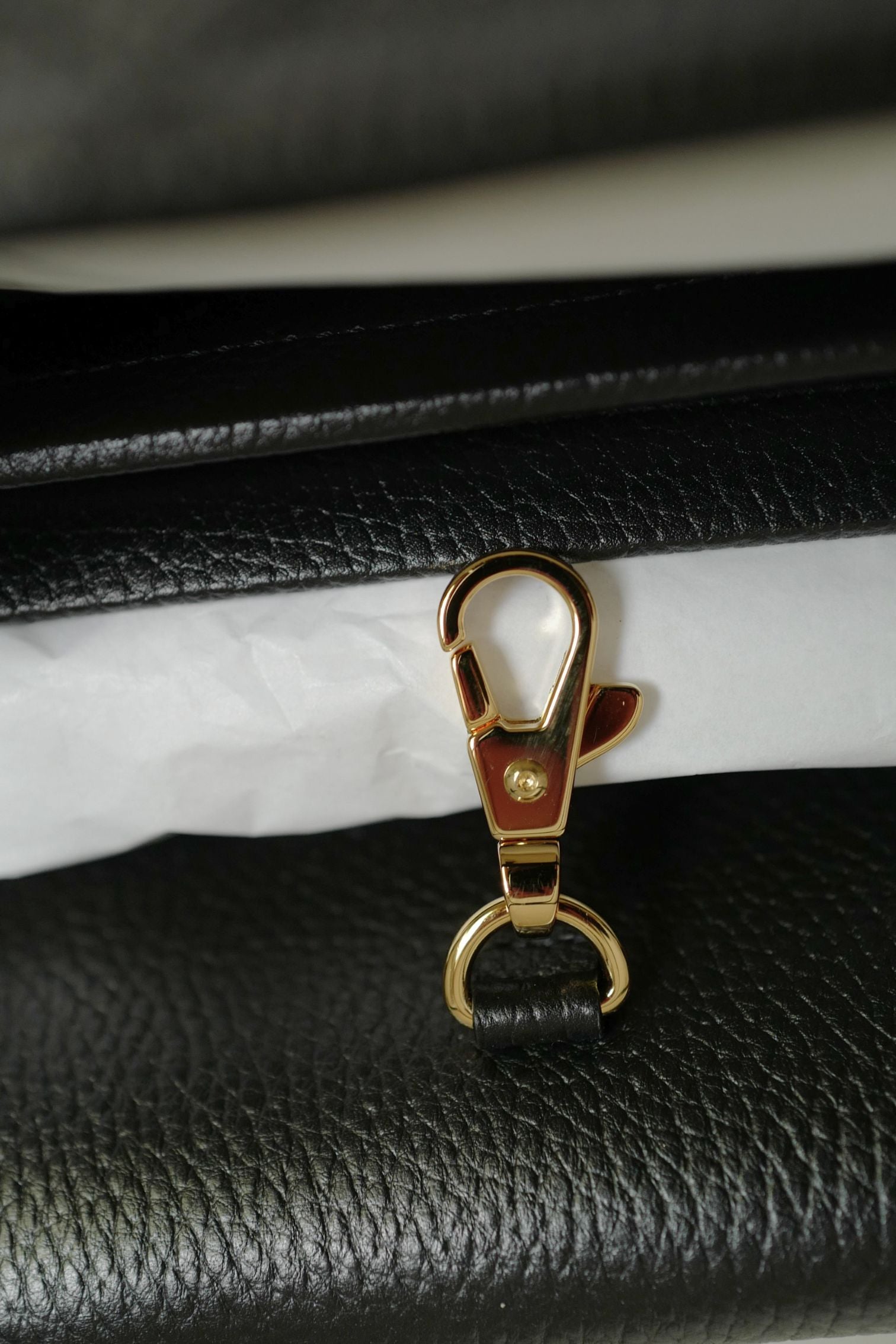 Chanel 26S Shopping Bag 38 "Matthieu Blazy's" Black Grained Calfskin Gold HW