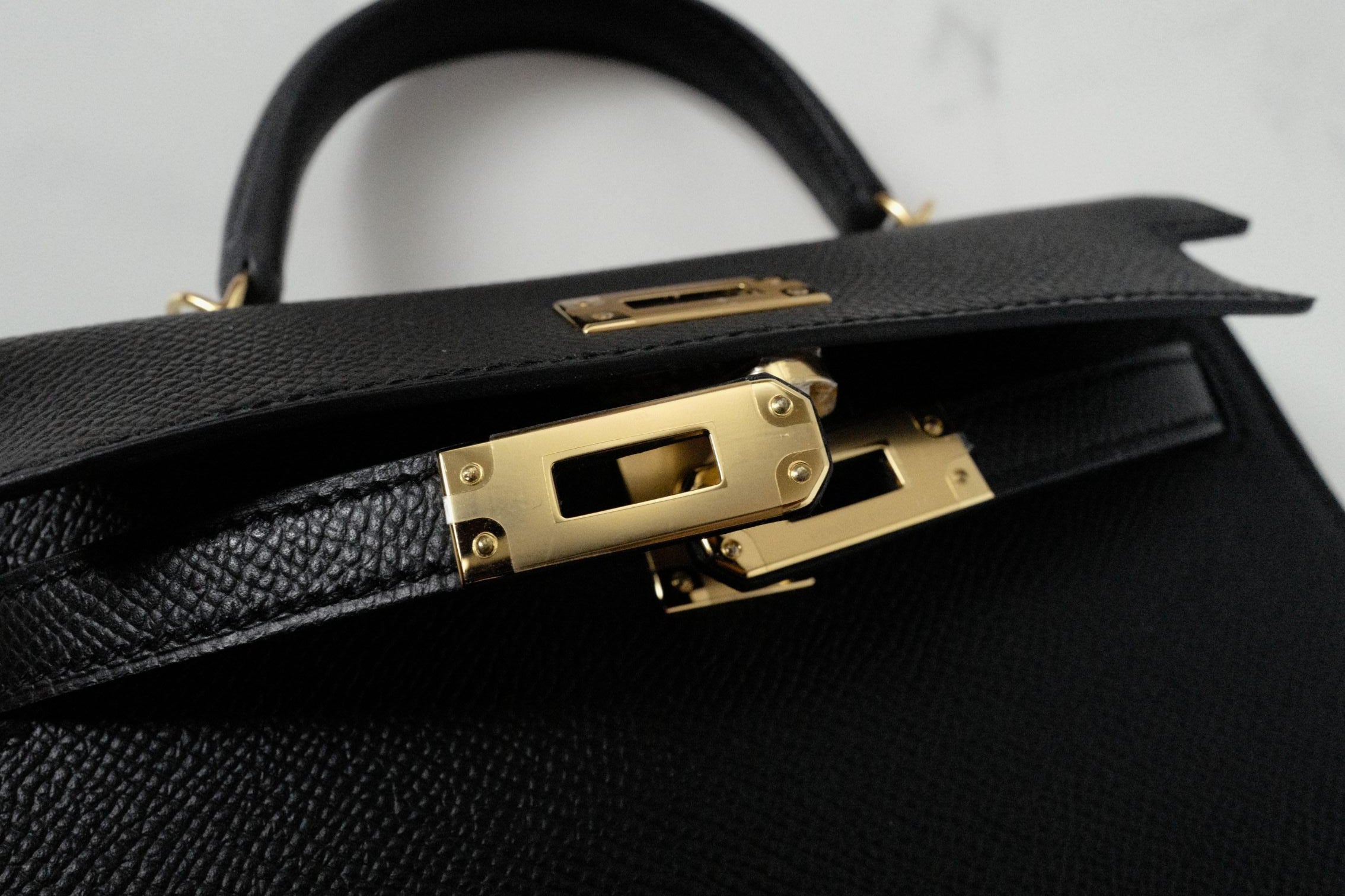 NEW Hermes Mini Kelly Black Epsom Leather Gold Hardware G Stamp 2026