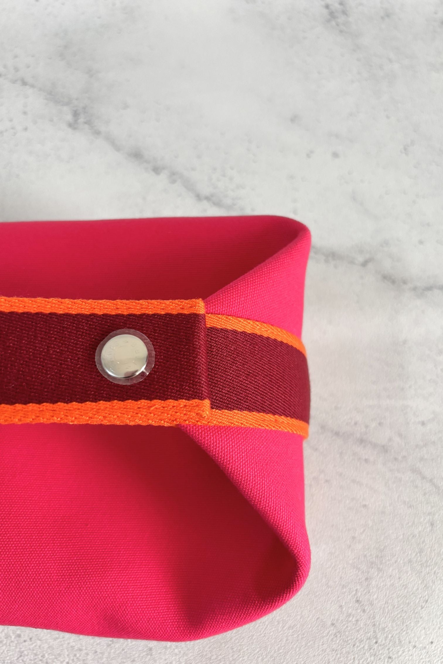 NEW Hermes Bride a Brac Case Large Model Hibiscus 100% Cotton