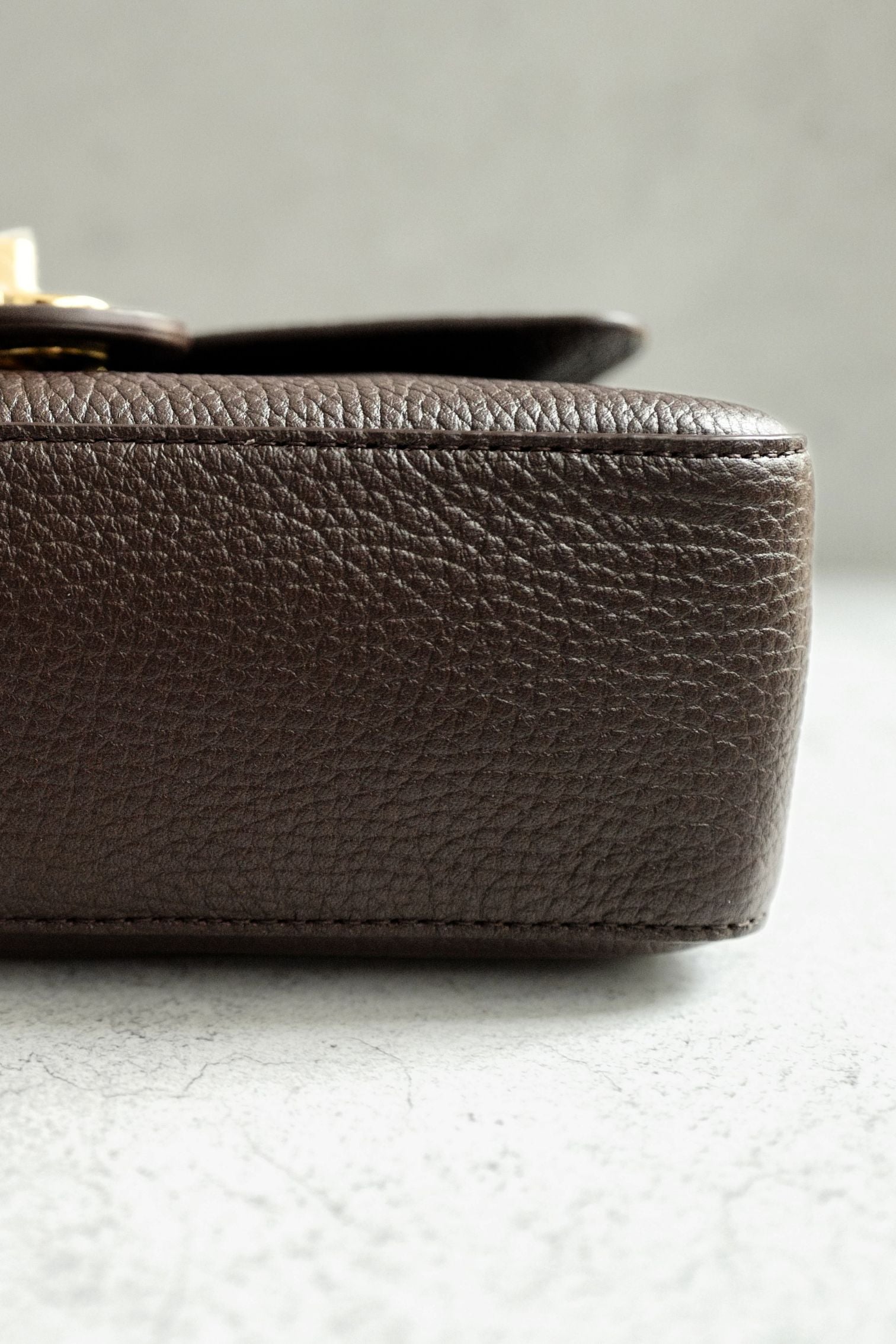 Chanel 26B Pre Fall Winter Mini Flap Bag Chocolate Brown Grained Calfskin GHW
