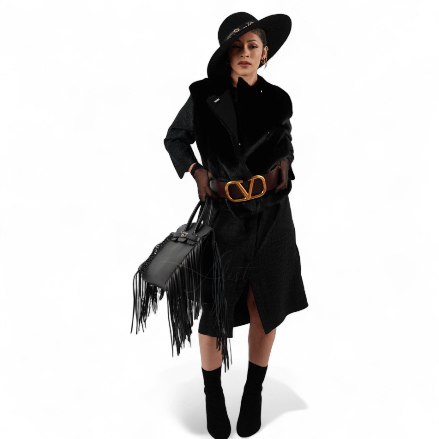 NEW Hermes Dyed Mink Fur Vest In Black Size 38 Over $12K Retail