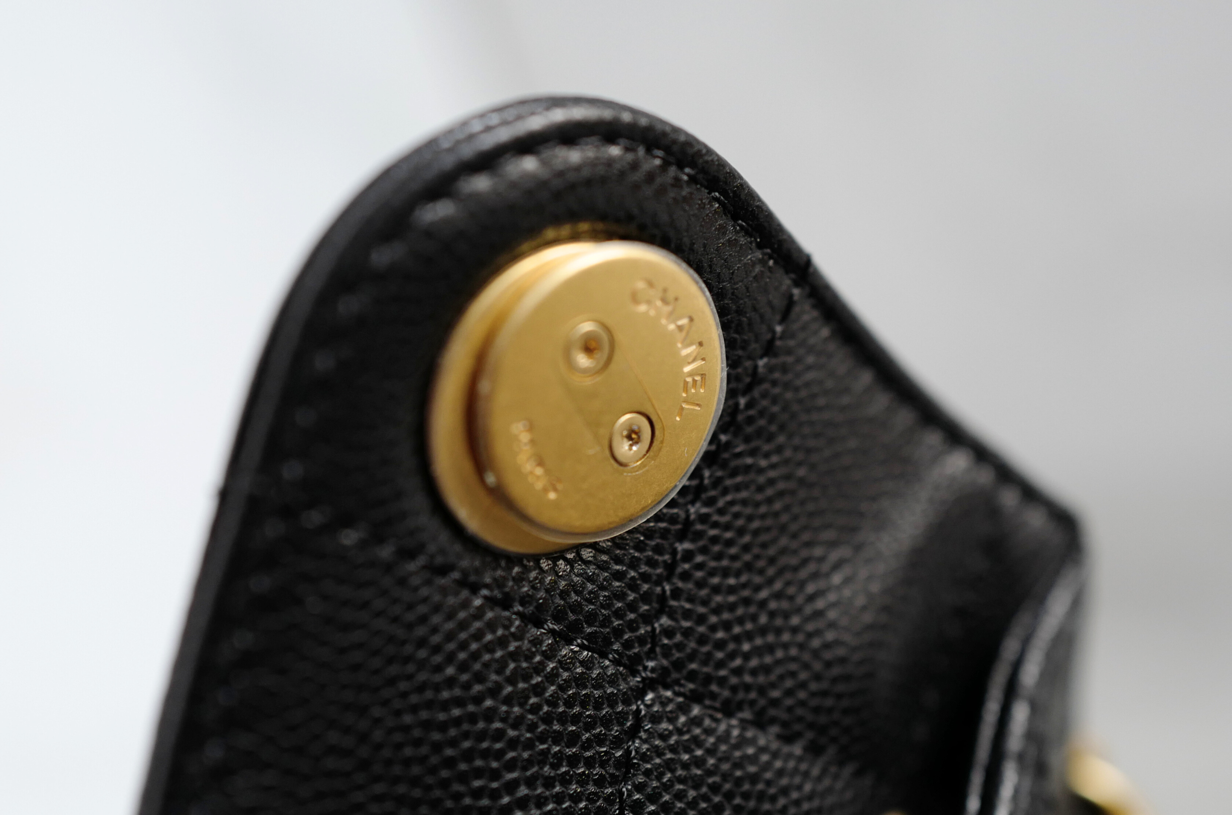 BNIB Chanel 26C Mini Hobo Bag Black Grained Calfskin with Gold Hardware