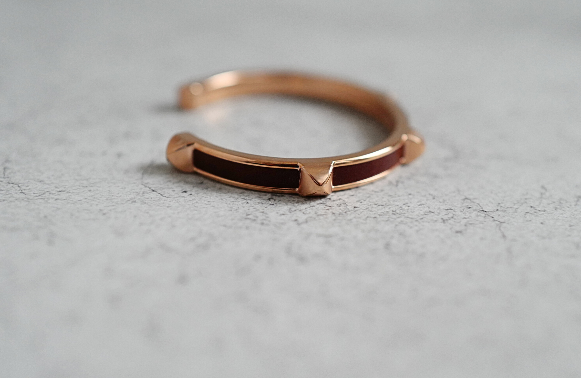 Hermès Athena Bracelet T2 Rouge H Box Calfskin Rose Gold Hardware