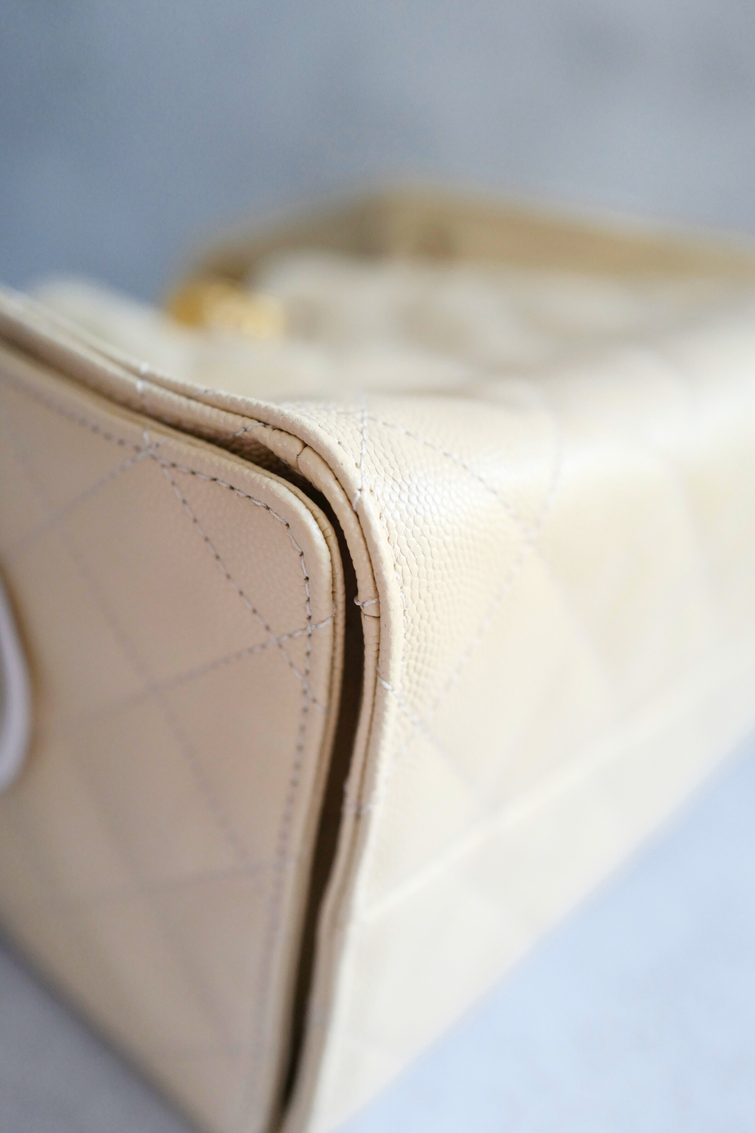 BNIB Chanel 25K Small Hobo Bag Light Beige with Gold Hardware