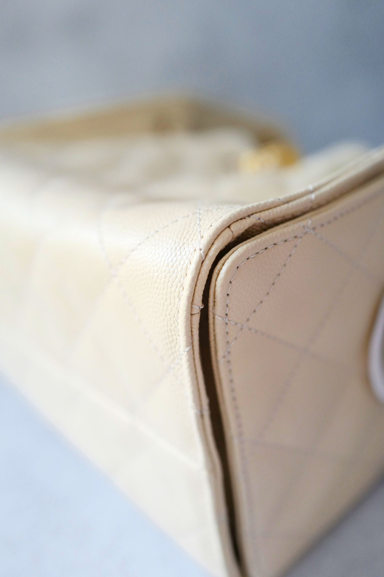 BNIB Chanel 25K Small Hobo Bag Light Beige with Gold Hardware