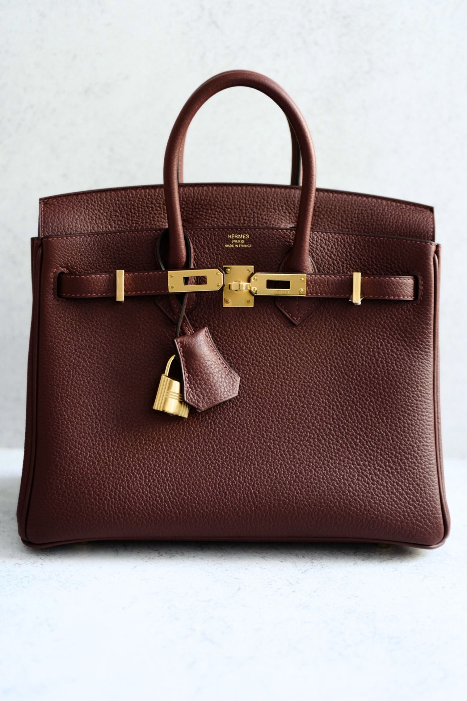 Hermès Birkin 25 Rouge H Togo Leather Gold Hardware K Stamp 2025
