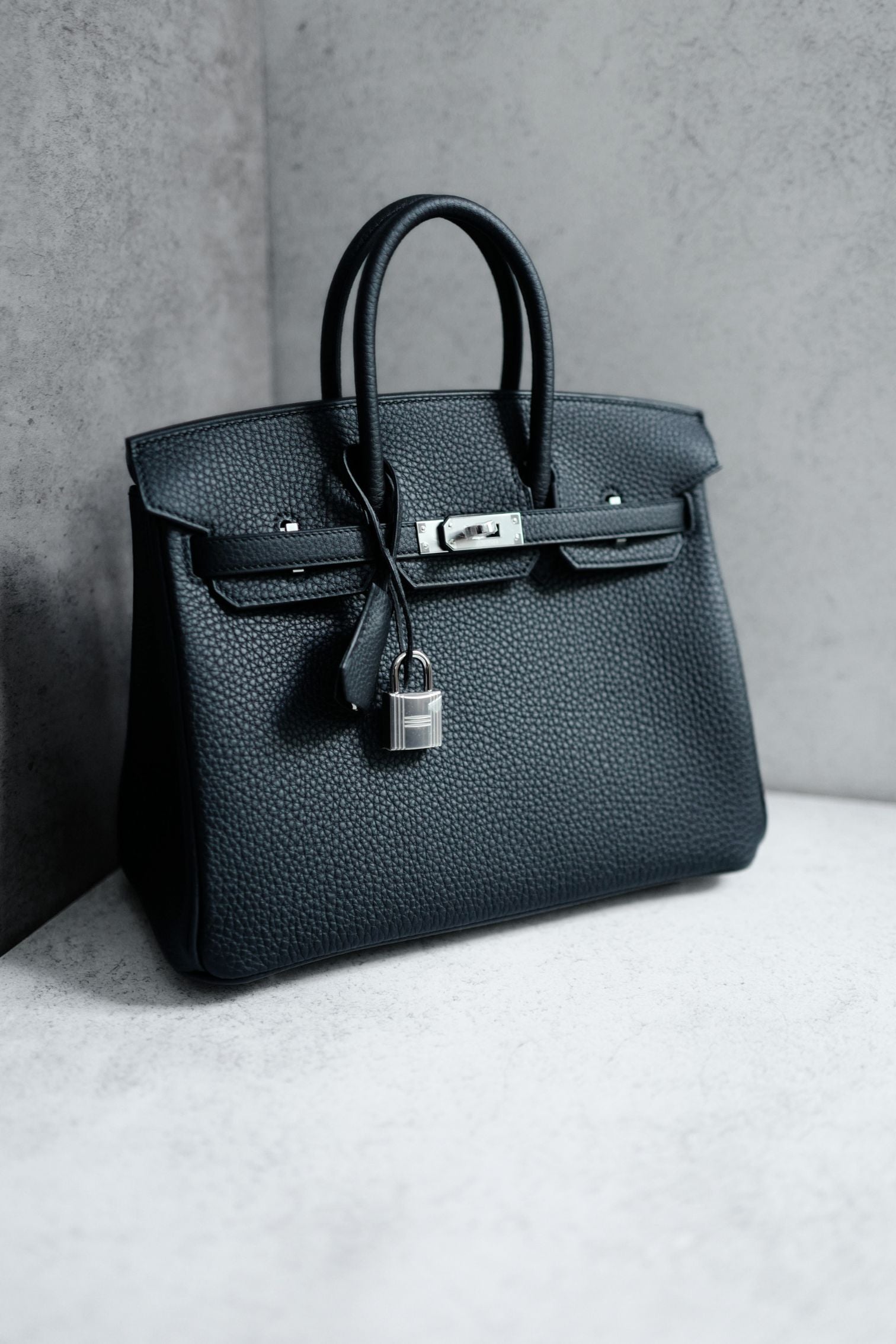 BNIB Hermes Birkin 25 Black Togo Leather Palladium Hardware G Stamp 2026