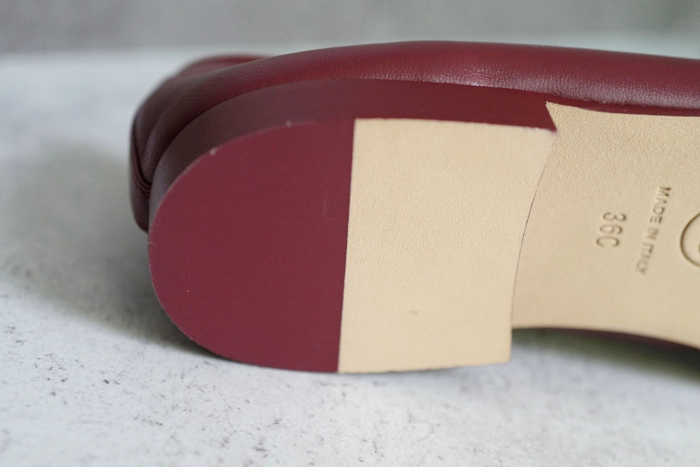 Chanel 26S Matthieu Blazy's Ballet Flats Burgundy Pink Lambskin Size 36C