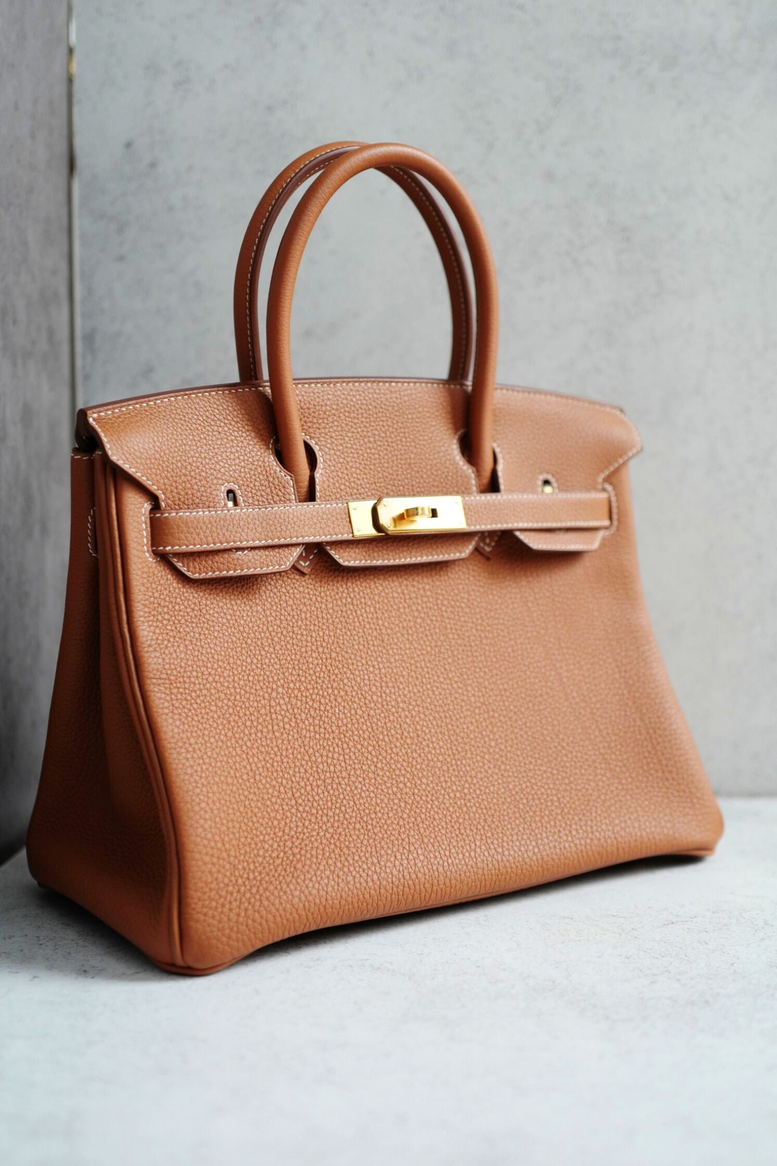 Hermès Birkin 30 Gold Togo Leather Gold Hardware Z Stamp