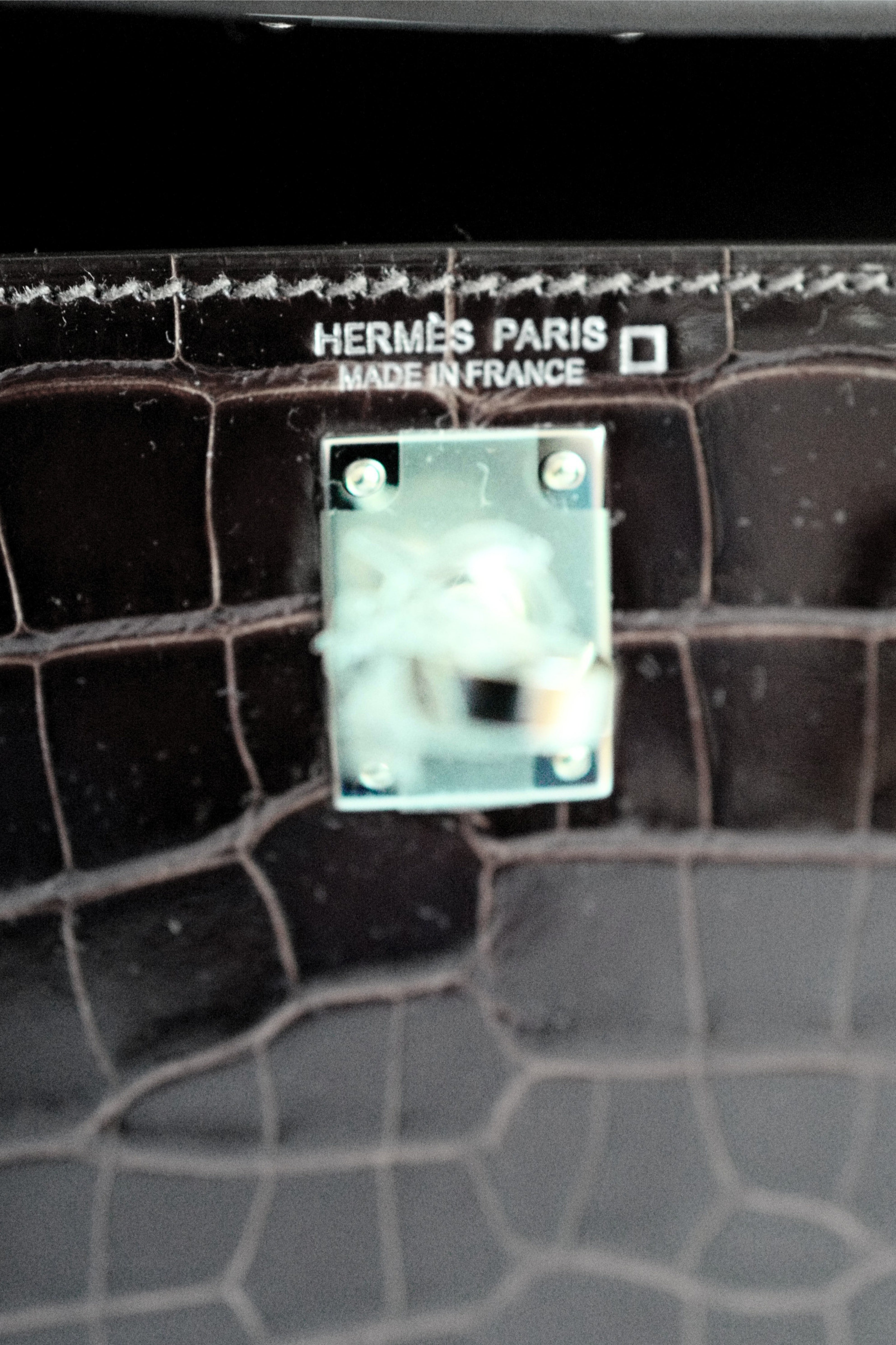 Hermès Mini Kelly Havane Sellier Alligator Mississippiensis Lisse PHW G Stamp