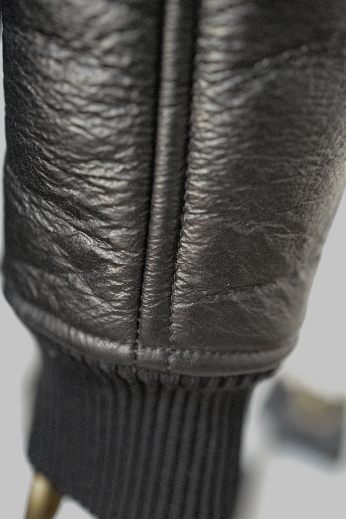 Chanel 26B Blouson Jacket Black White Shearling Lambskin Size 36
