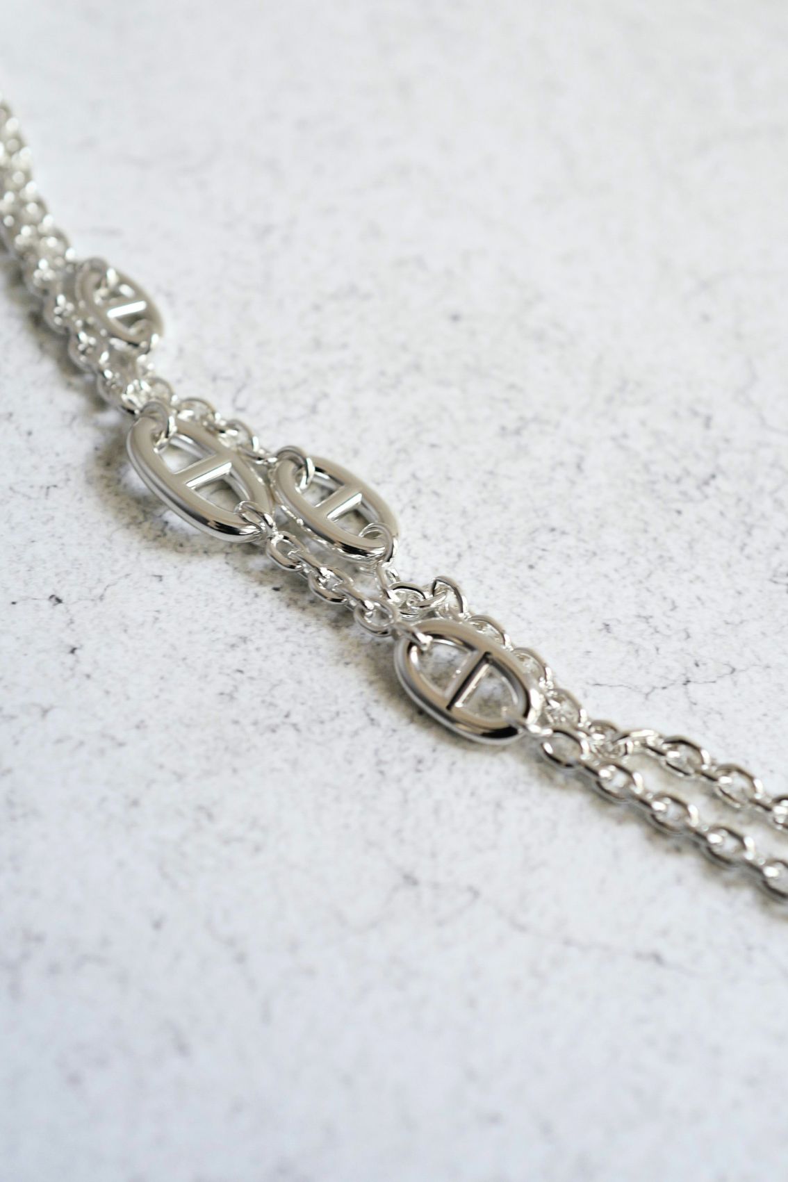 Hermès Farandole Long Necklace 160 Sterling Silver