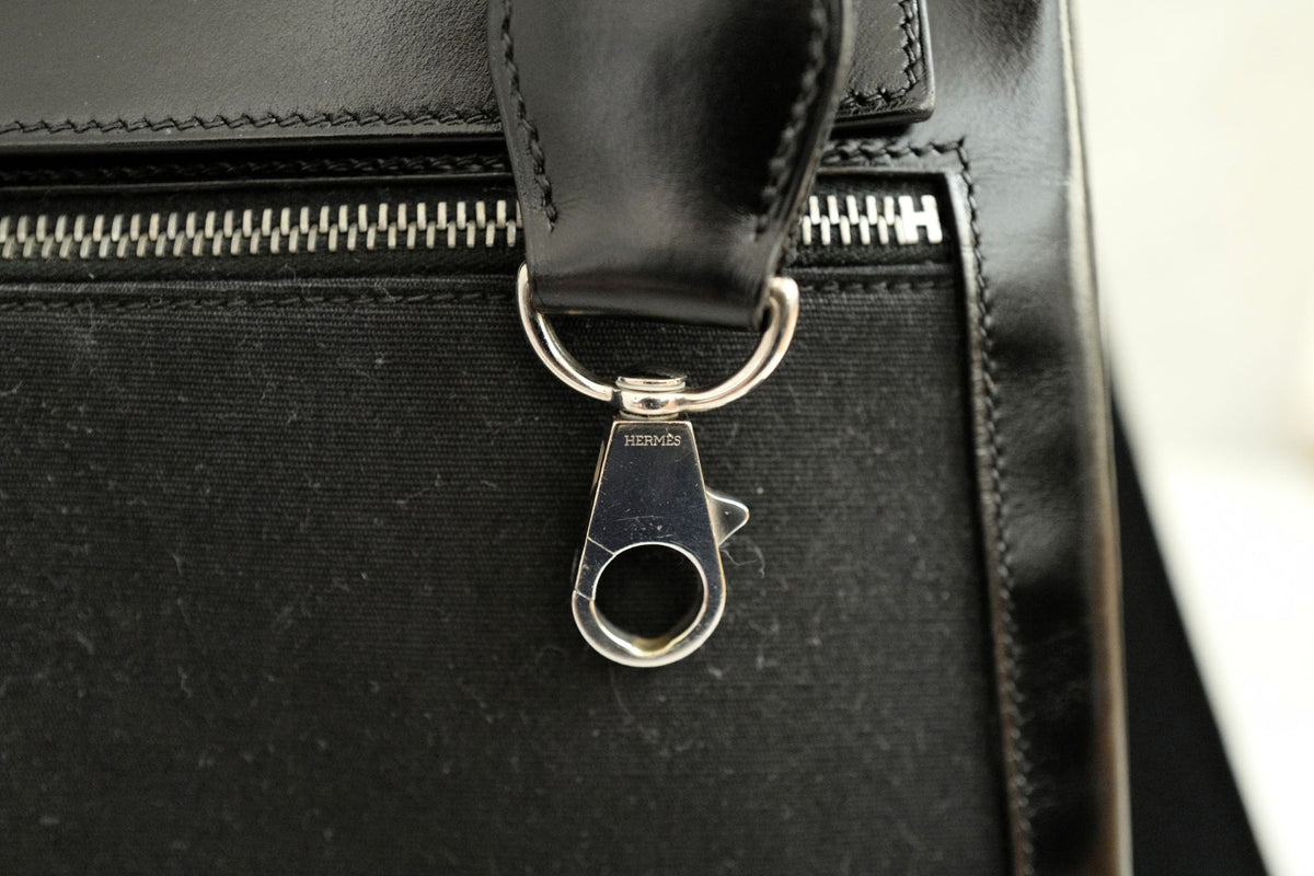 Hermes Kelly 40 Lakhis Noir Calfskin Leather Palladium Hardware