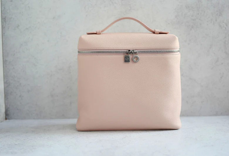 BNIB Loro Piana Extra Pocket backpack L23.5 in Candoglia Marble Rose Sakura Pink