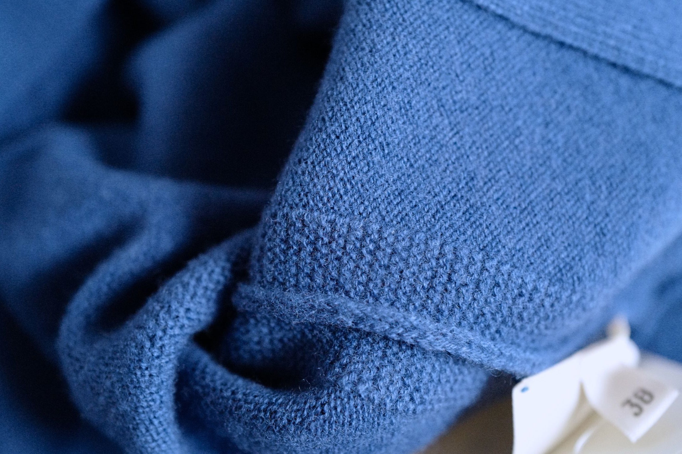 Hermès Pull Manches Longues Bleu Payne Size 38