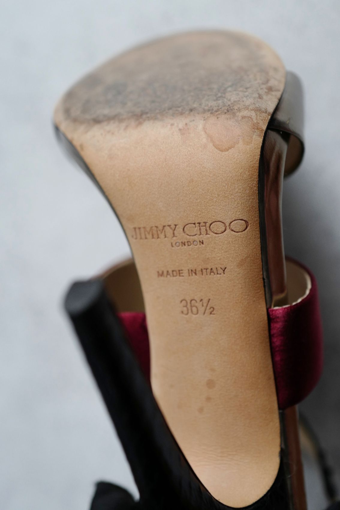 Preloved Jimmy Choo Heels Fedora Razor Sequins size 36.5