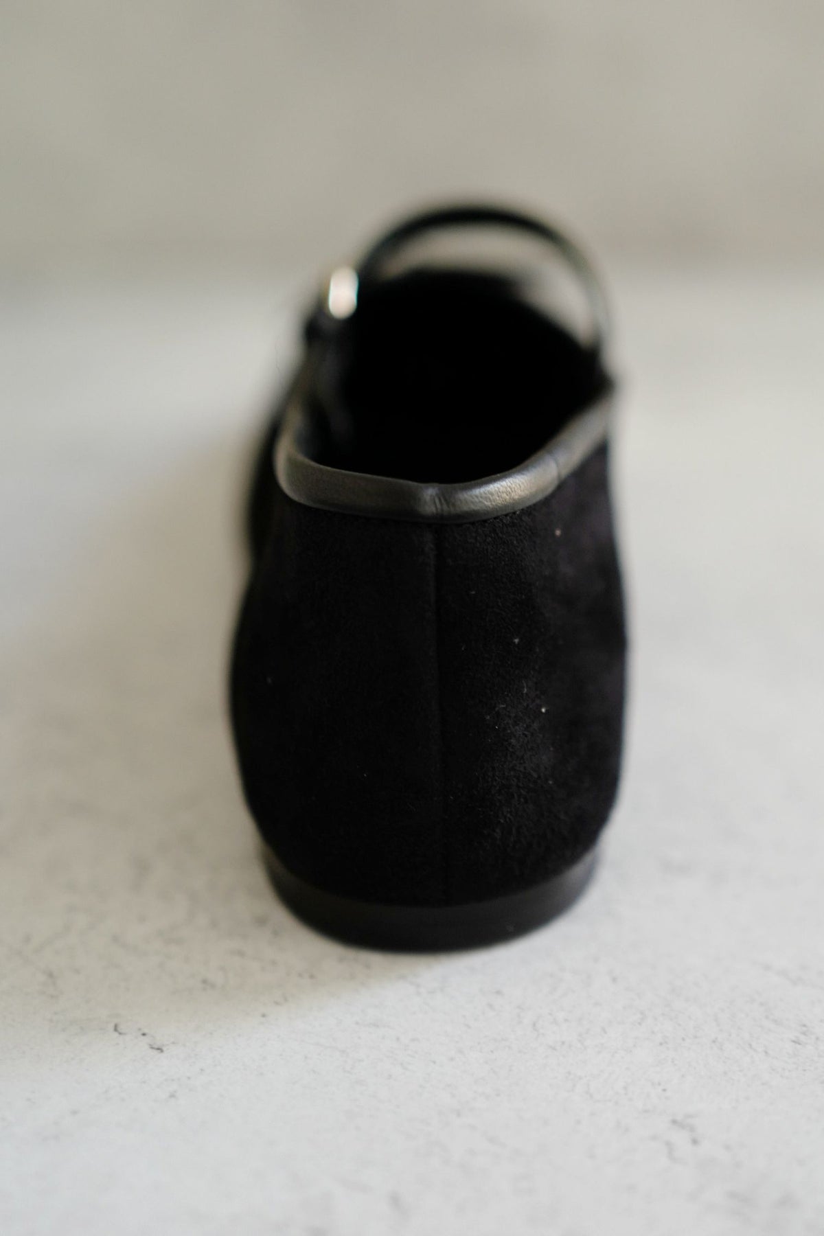 NEW Chanel 26K Flat Shoes Mary Jane  Black White Suede Goat &Calfskin Size 38.5