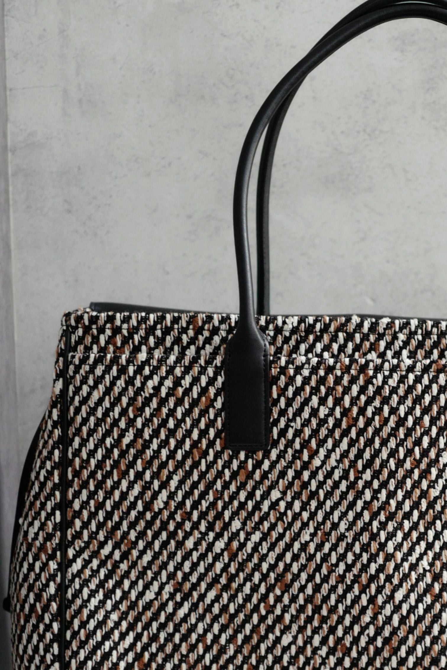 Chanel 26s Large Shopping Bag Black/Ecru Wool Gold Hardware "Matthieu Blazy's"