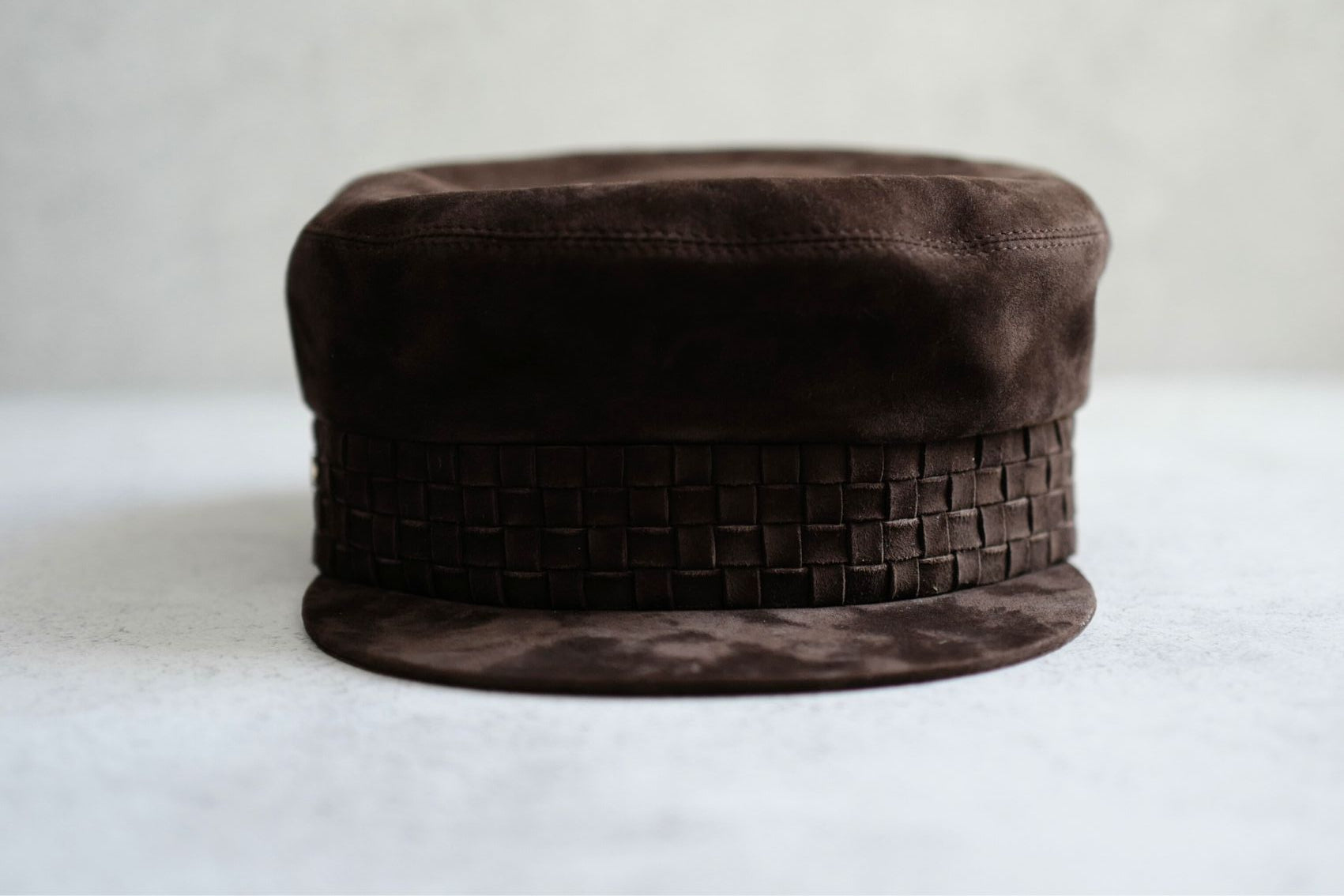 NEW Hermes Casquette Femme Giulietta in Marron Ebene Size 57 Hat $1600