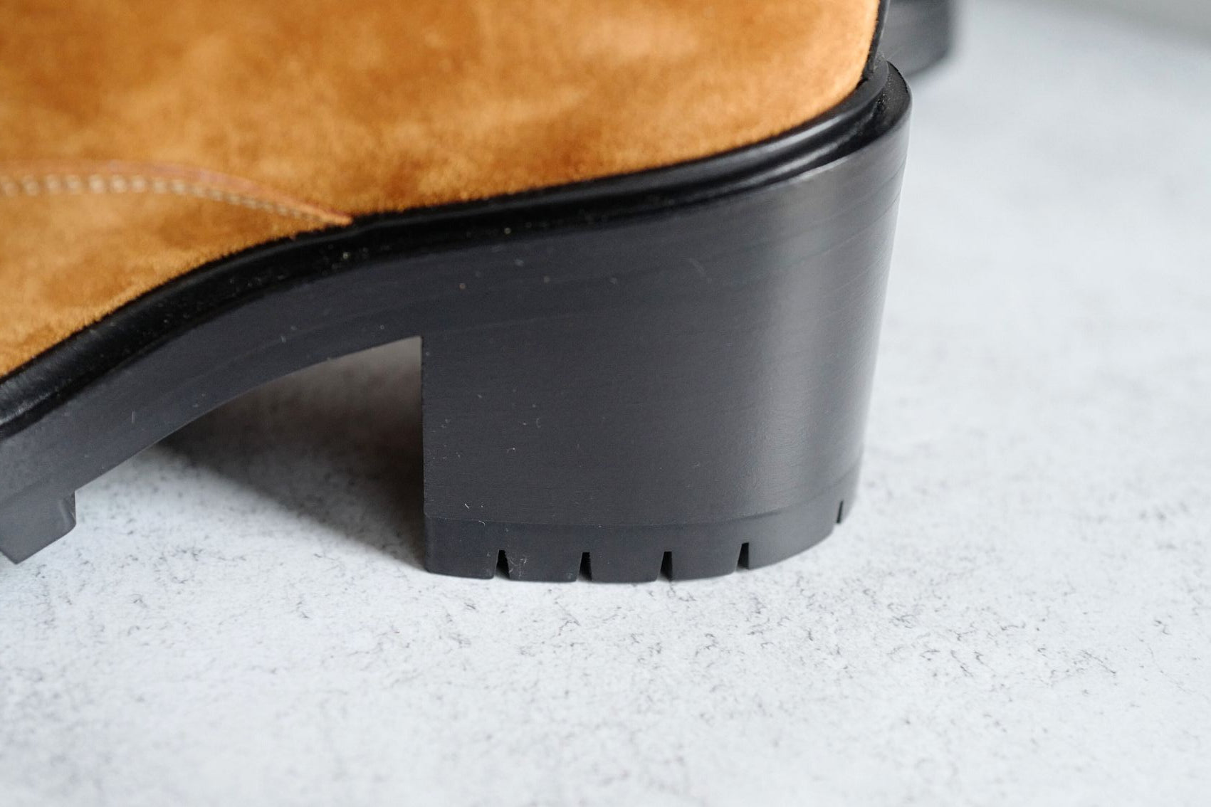 Hermes Bridge Suede Combat Boots Size 37.5 In Brown Over $1800 Retail