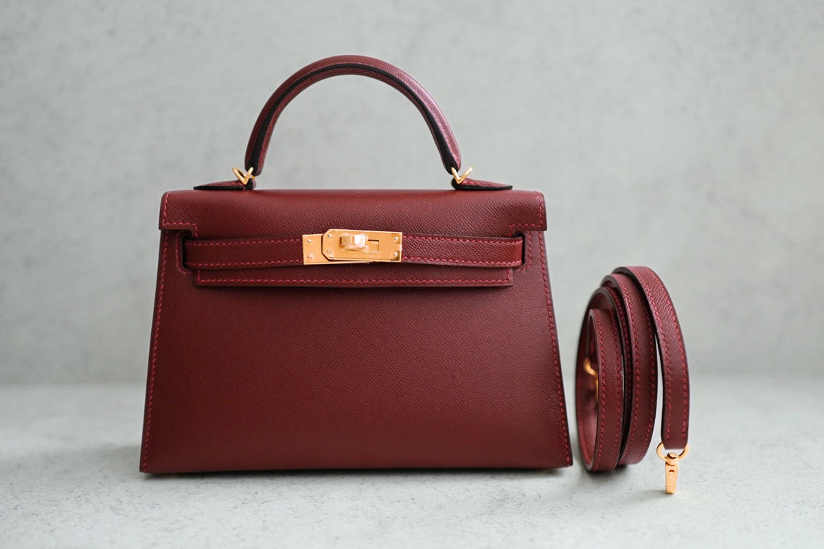 NEW Hermès Mini Kelly 20 Rouge H Madame Leather Gold Hardware G Stamp 2026
