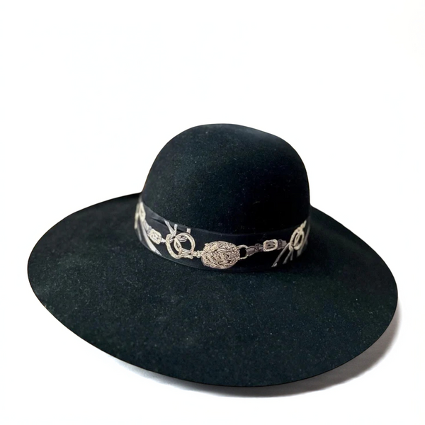 Brand New Hermes Bride De Gala Women Hat Noir Black Size 58  display picture 1
