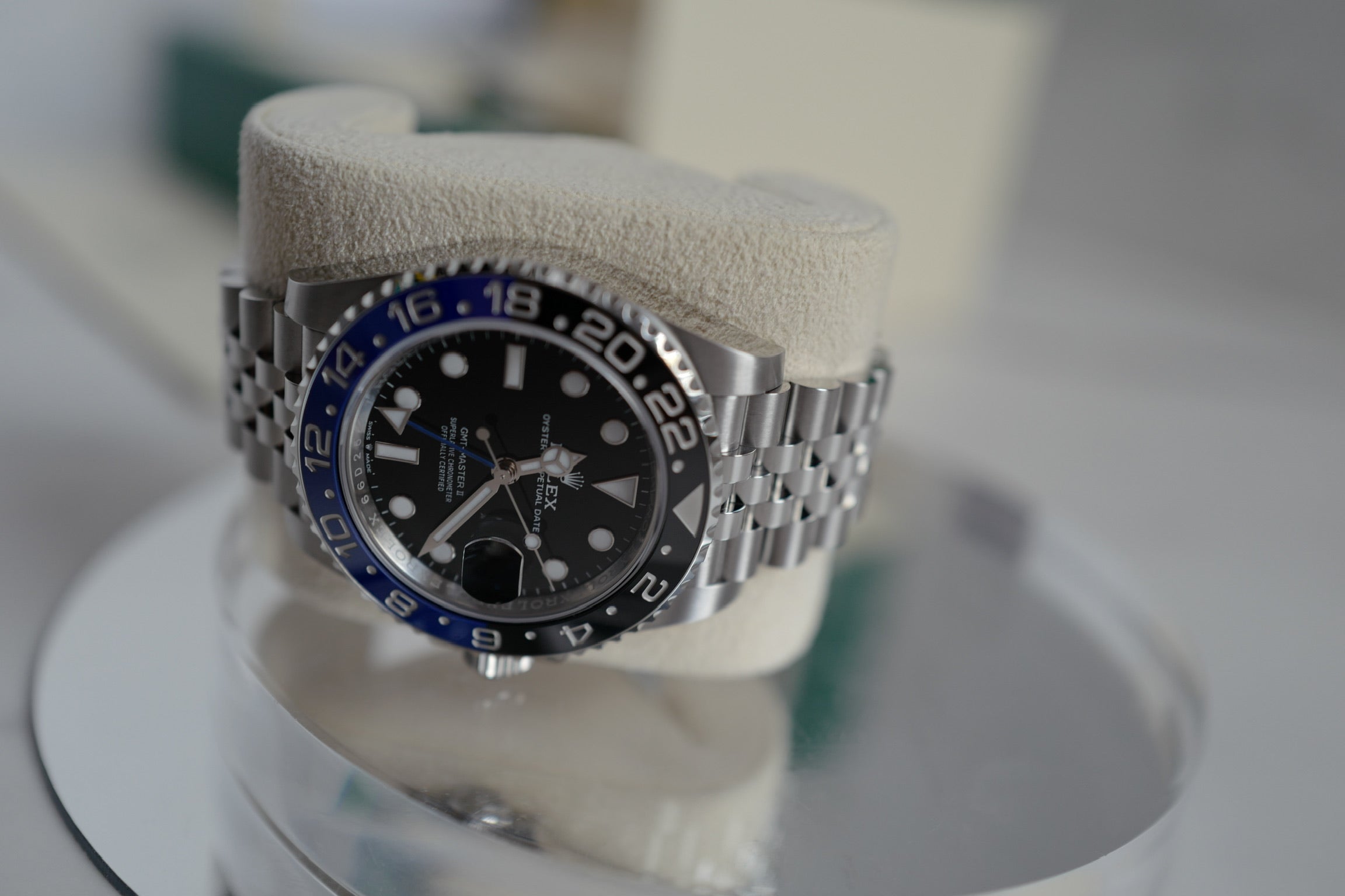 BNIB Rolex GMT-Master Batman Jubilee Bracelet - 126710BLNR 2024 BNIB Full Set