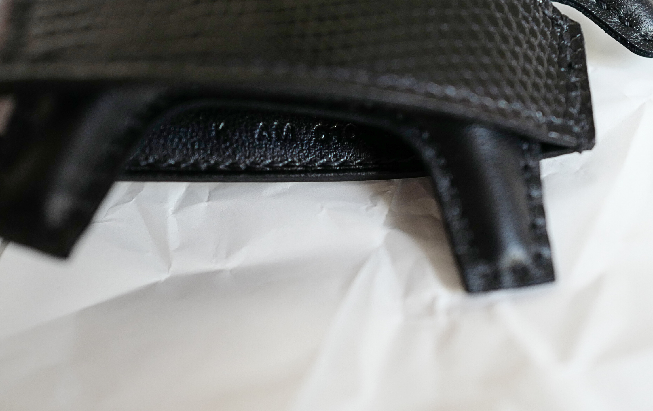 Hermès Rodeo PM Rock Charm Robeo Noir Lizard & Milo Lambskin with Palladium Studs