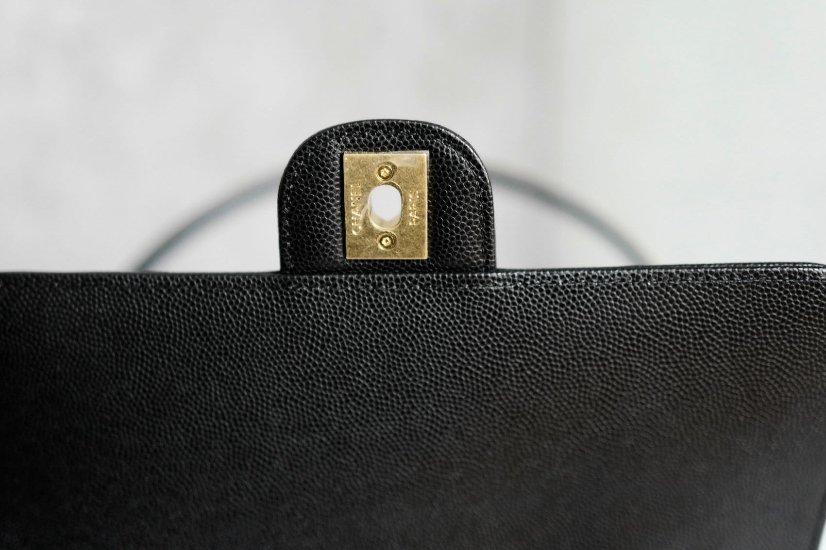 Chanel 26s Preppy Coco 22 Small Black Grained Shiny Calfskin With Gold Hardware
