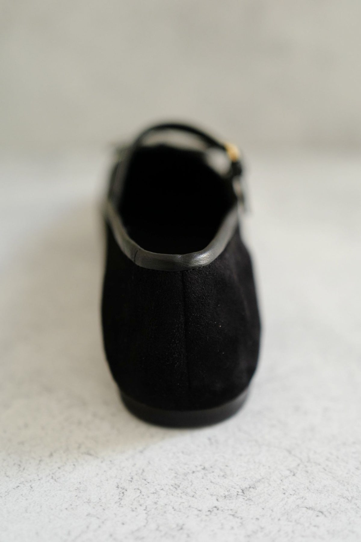 NEW Chanel 26K Flat Shoes Mary Jane  Black White Suede Goat &Calfskin Size 38.5