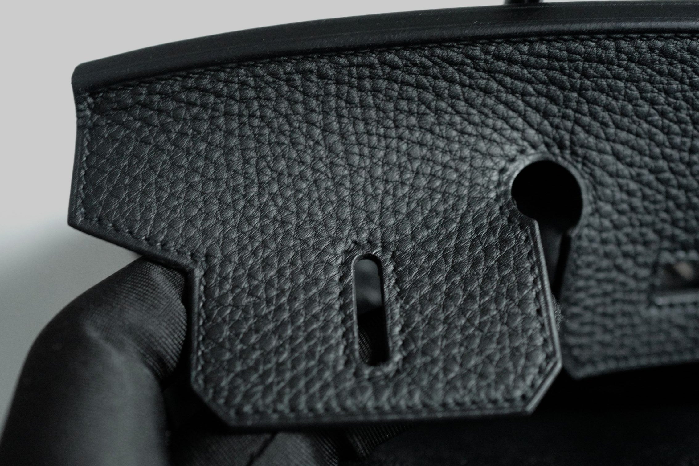 BNIB Hermes Birkin 25 Black Togo Leather Palladium Hardware G Stamp 2026