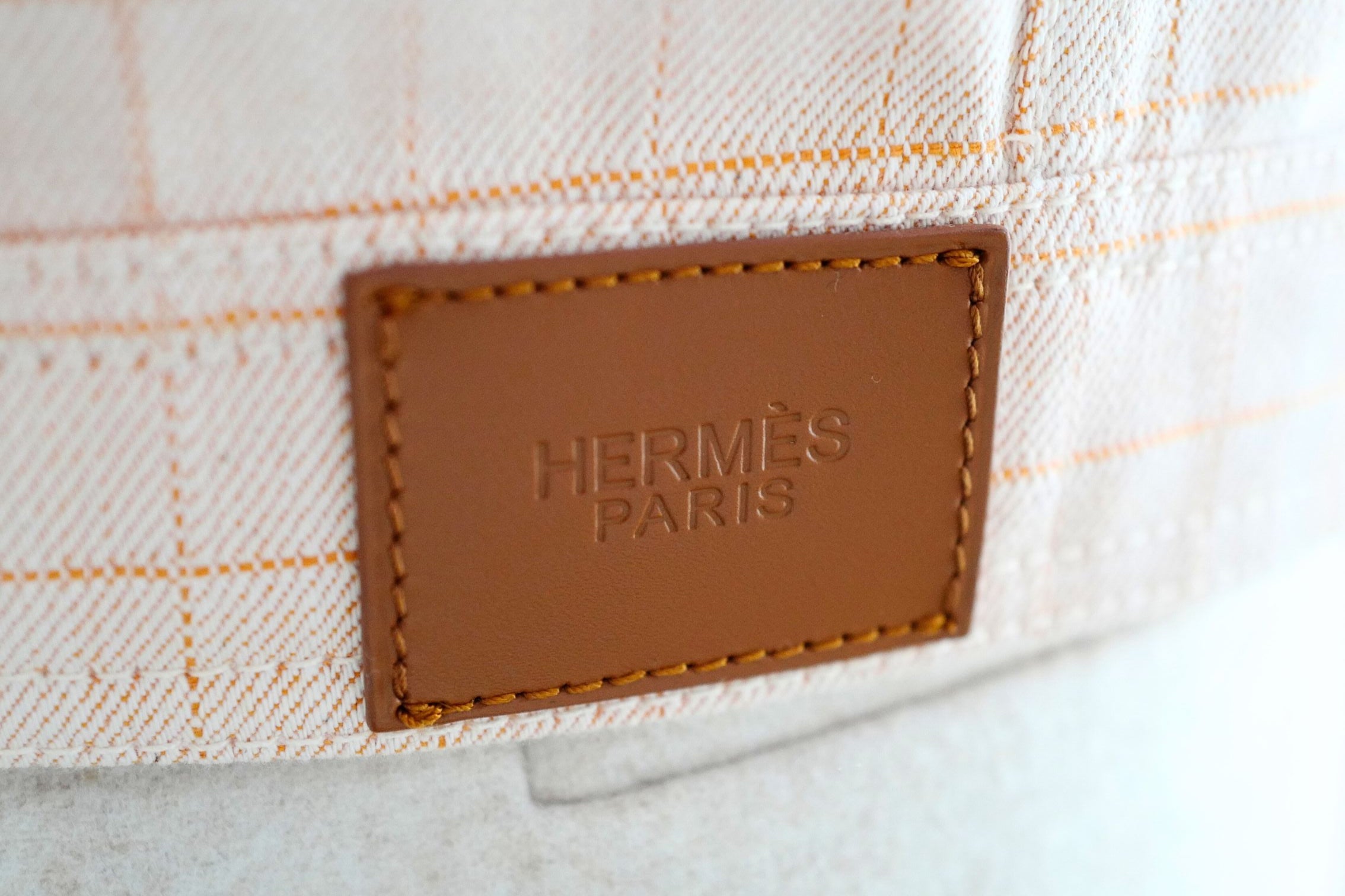 Hermès Cotton Denim Vest Blanc Naturel with Palladium Buttons – Size 36