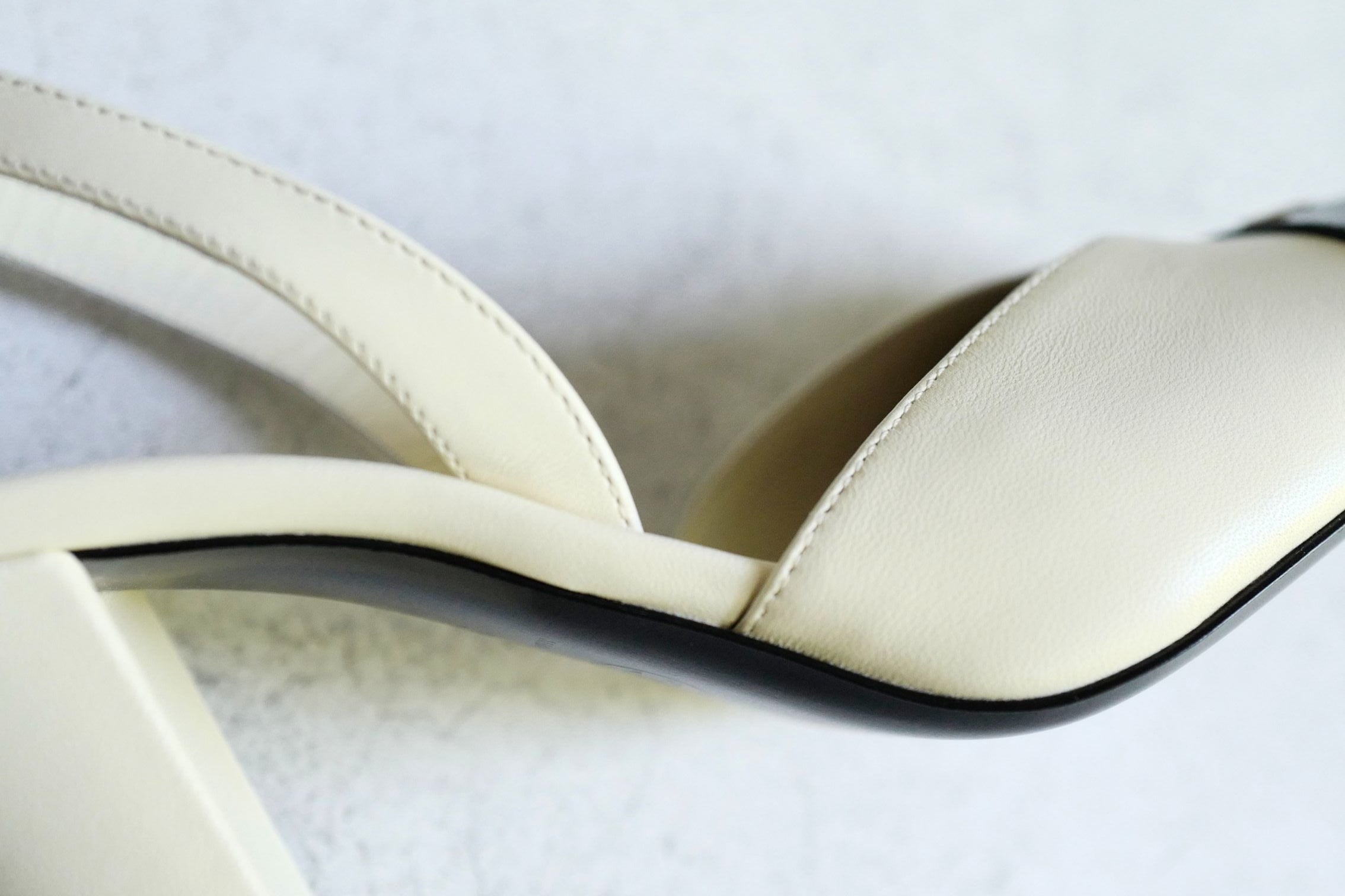 Chanel 26s Slingbacks Matthieu Blazy's Ivory Black Lambskin Calfskin Size 37