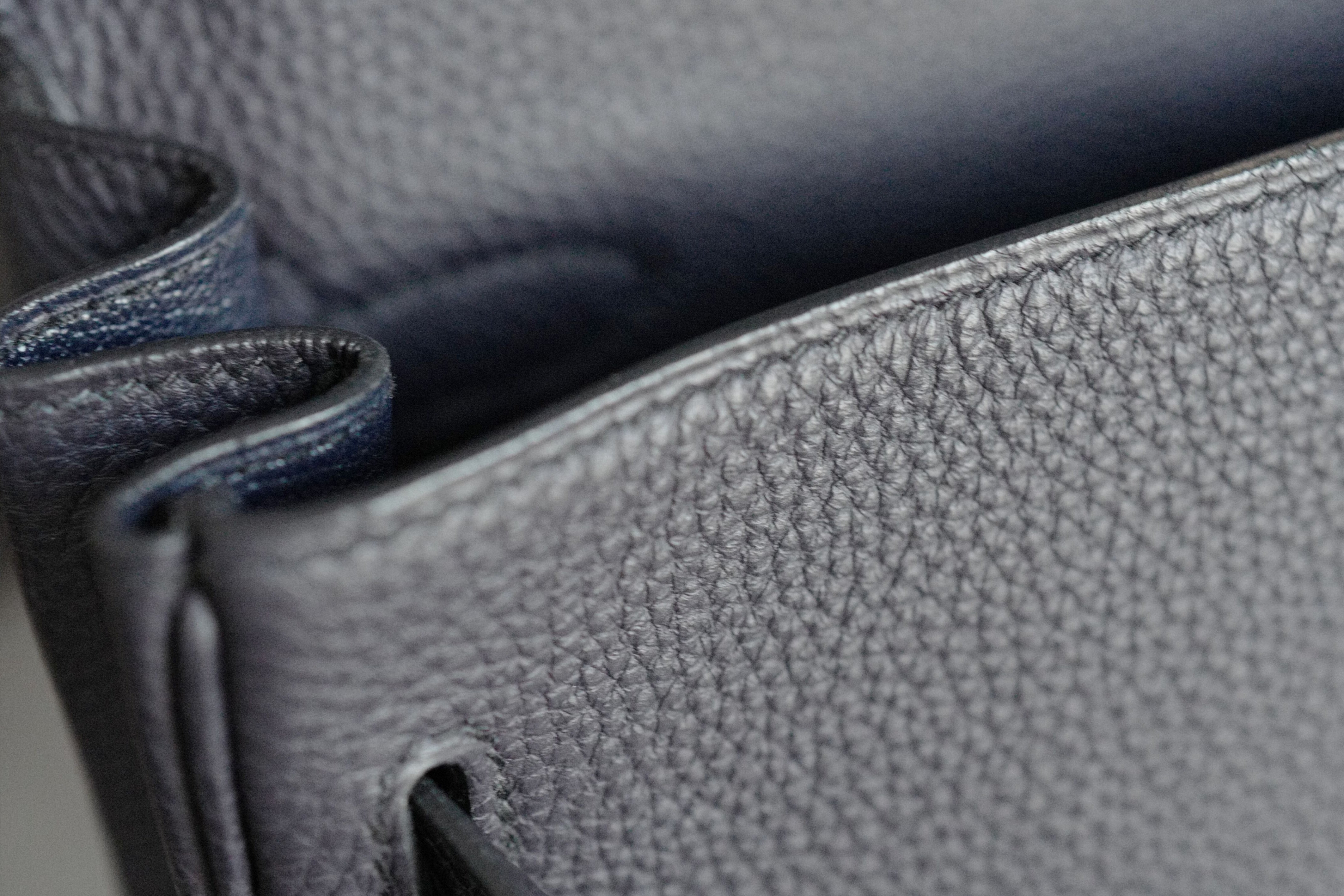 Hermes Kelly Au Galop 32 Bleu Indigo Togo with Palladium HW Limited Edition