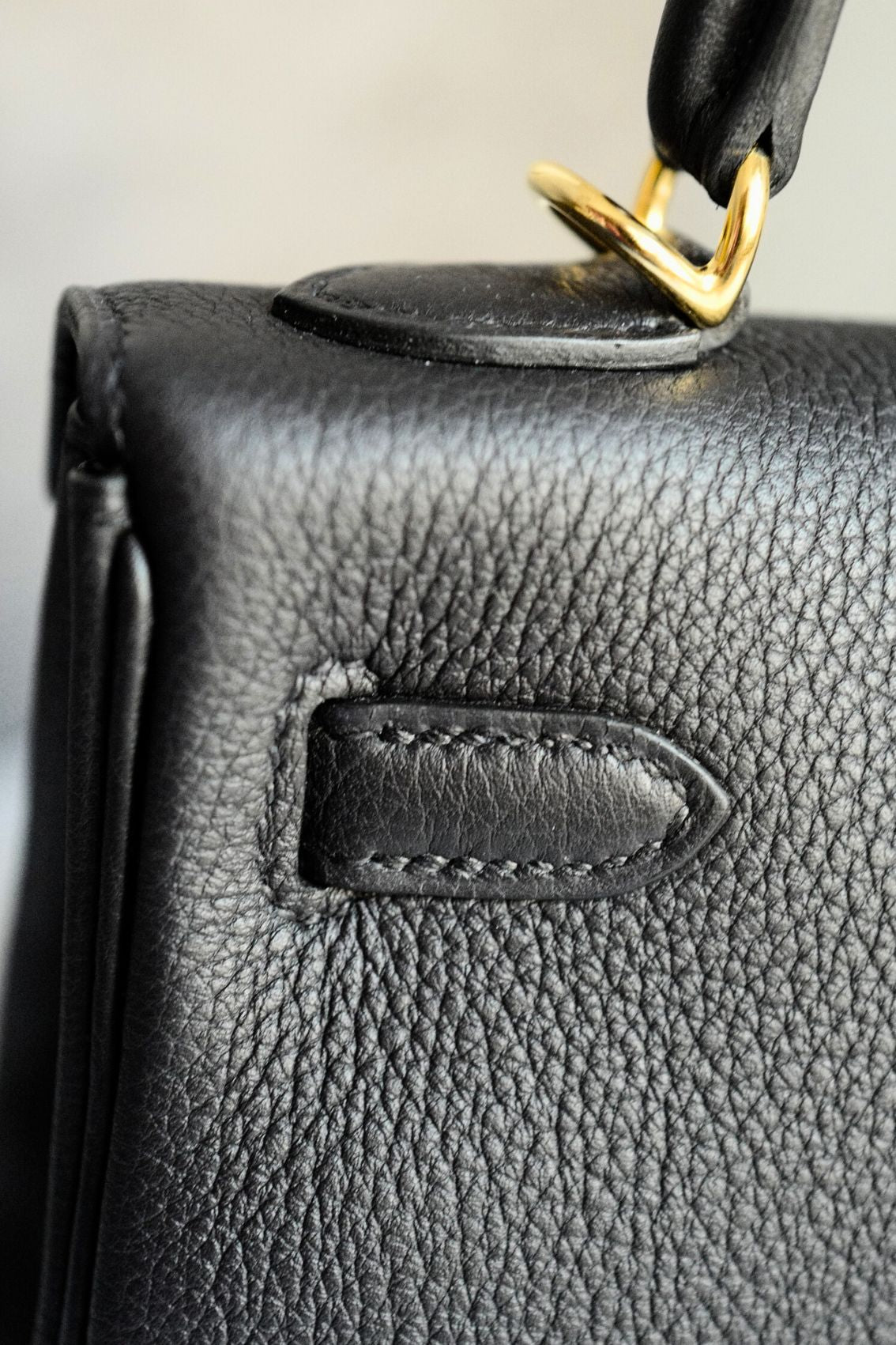 NEW Hermès Kelly 25 Black Togo Leather Gold Hardware K Stamp