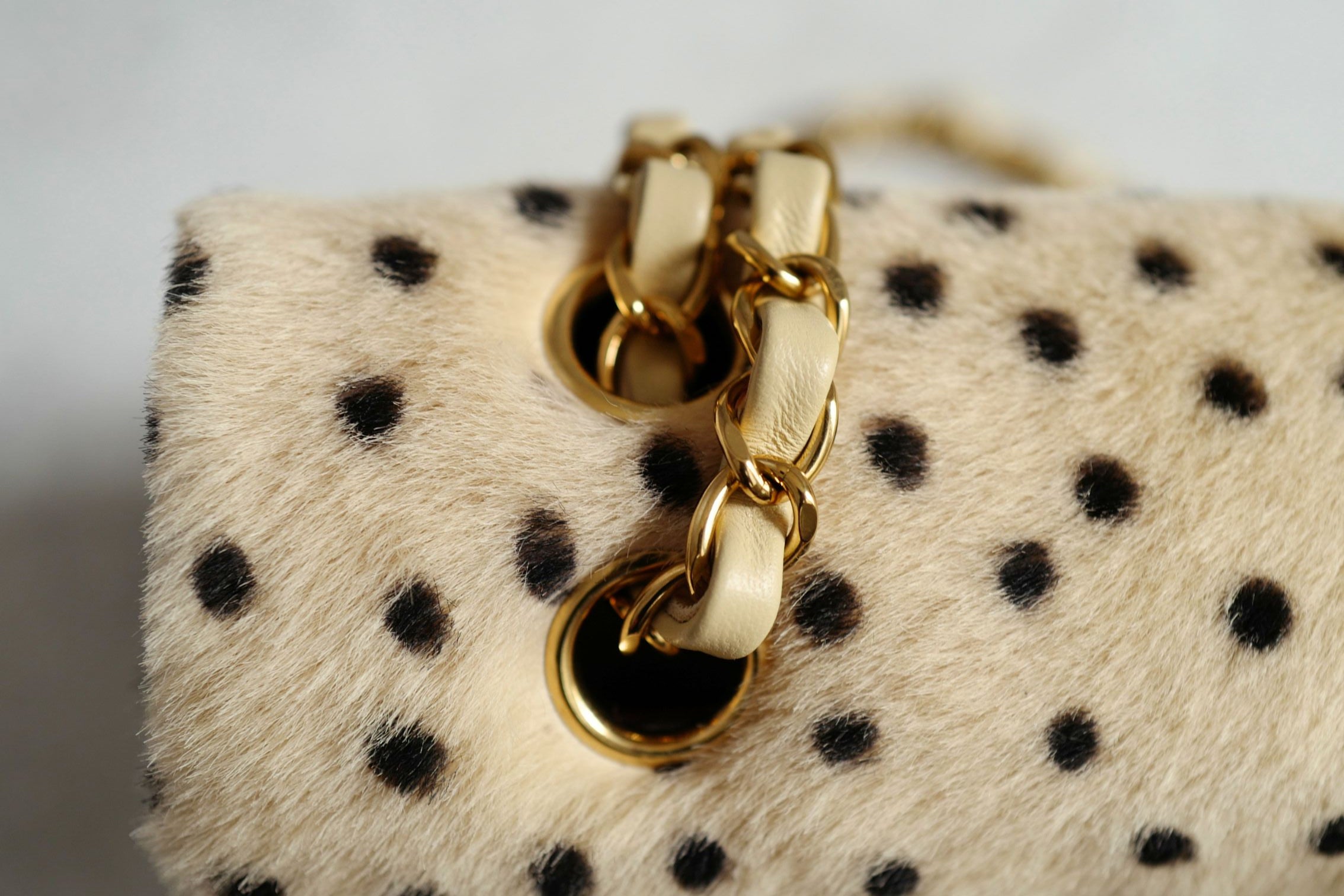 Chanel 26A Métiers d’Art Classic Flap Leopard Pony Lambskin Light Beige & Black