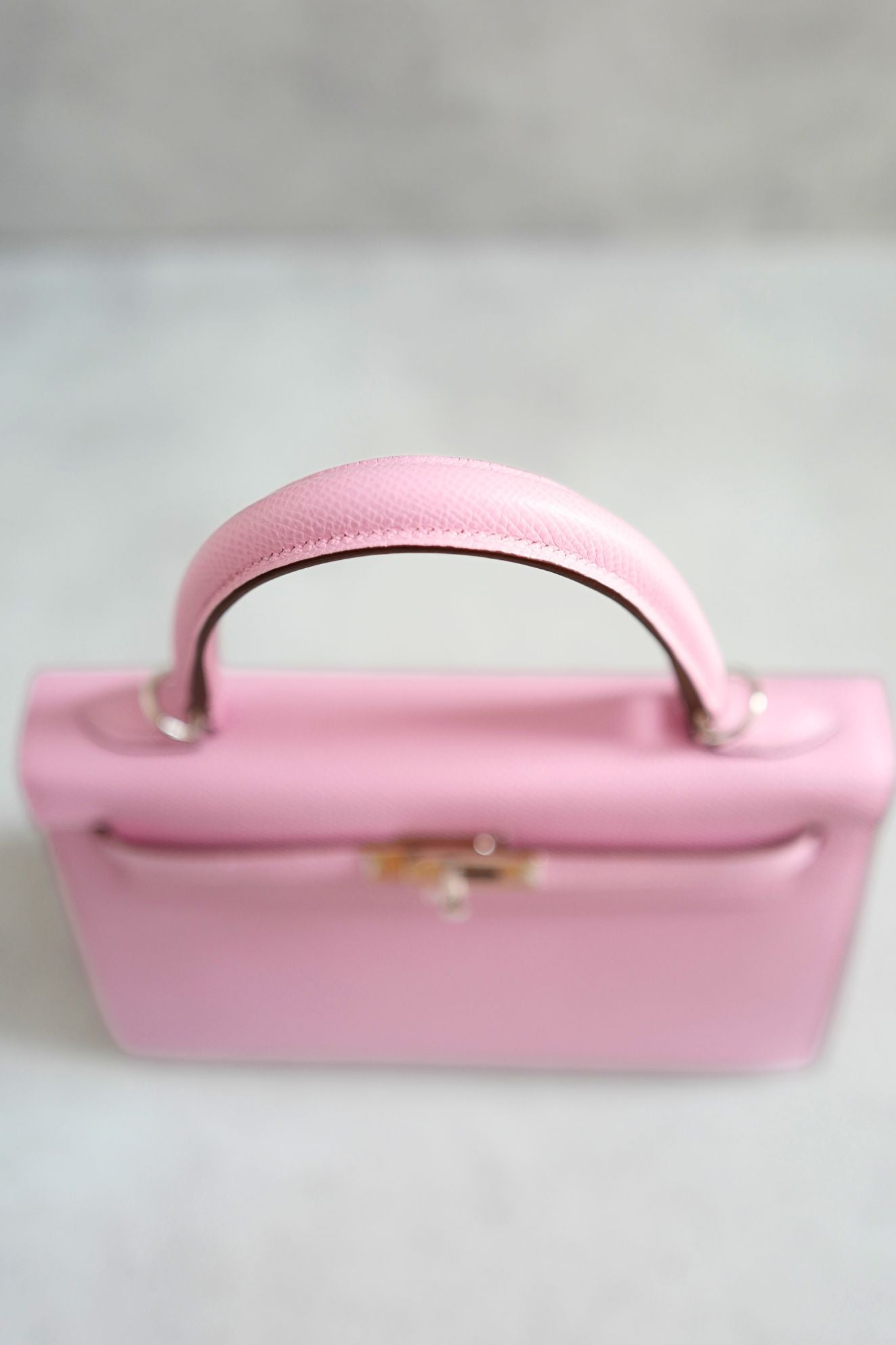Hermès Kelly 25 Mauve Sylvestre Epsom Sellier Palladium Hardware K Stamp