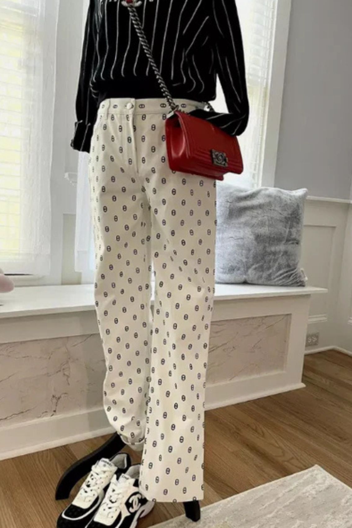 BNIB Hermes Chaine D’ancre 5 Pocket Pants Blanc Casse White Size 40