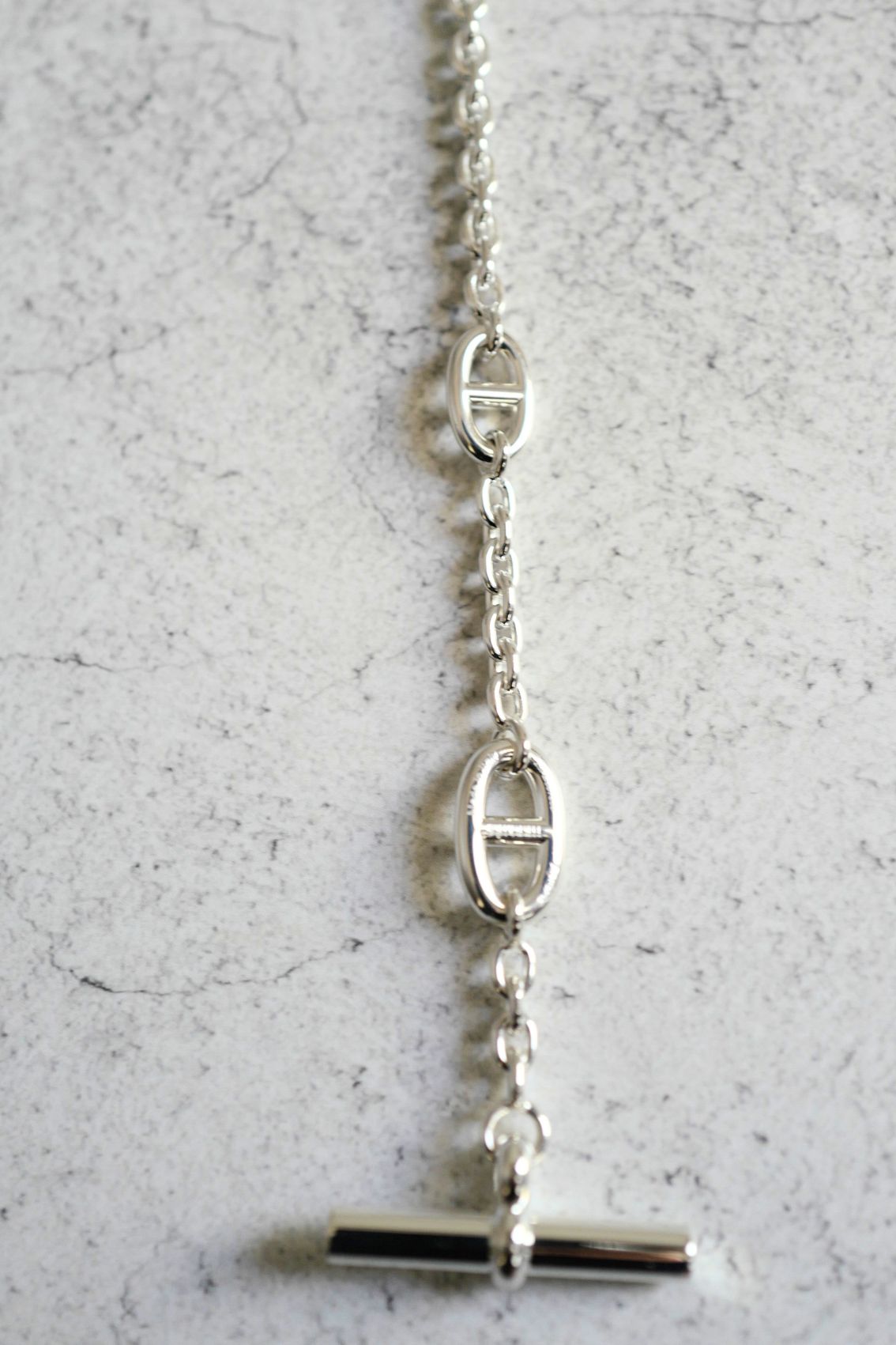Hermès Farandole Long Necklace 120 Sterling Silver