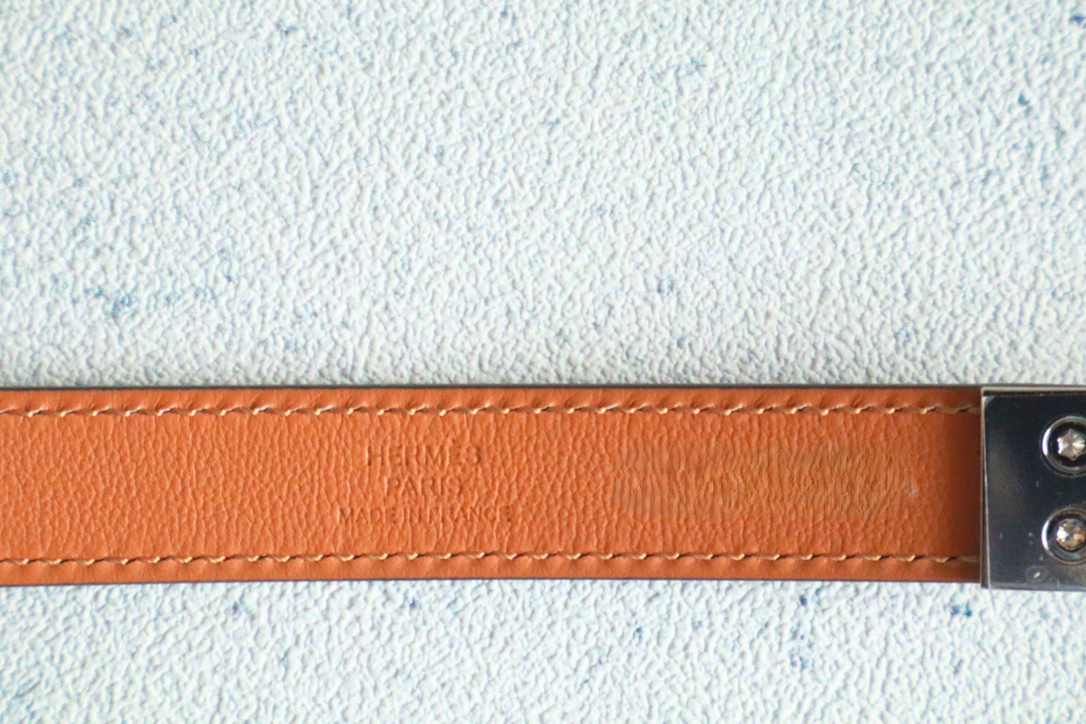 BNIB Hermes Rivale 18 Belt Epsom in Noir Palladium Hardware 2026