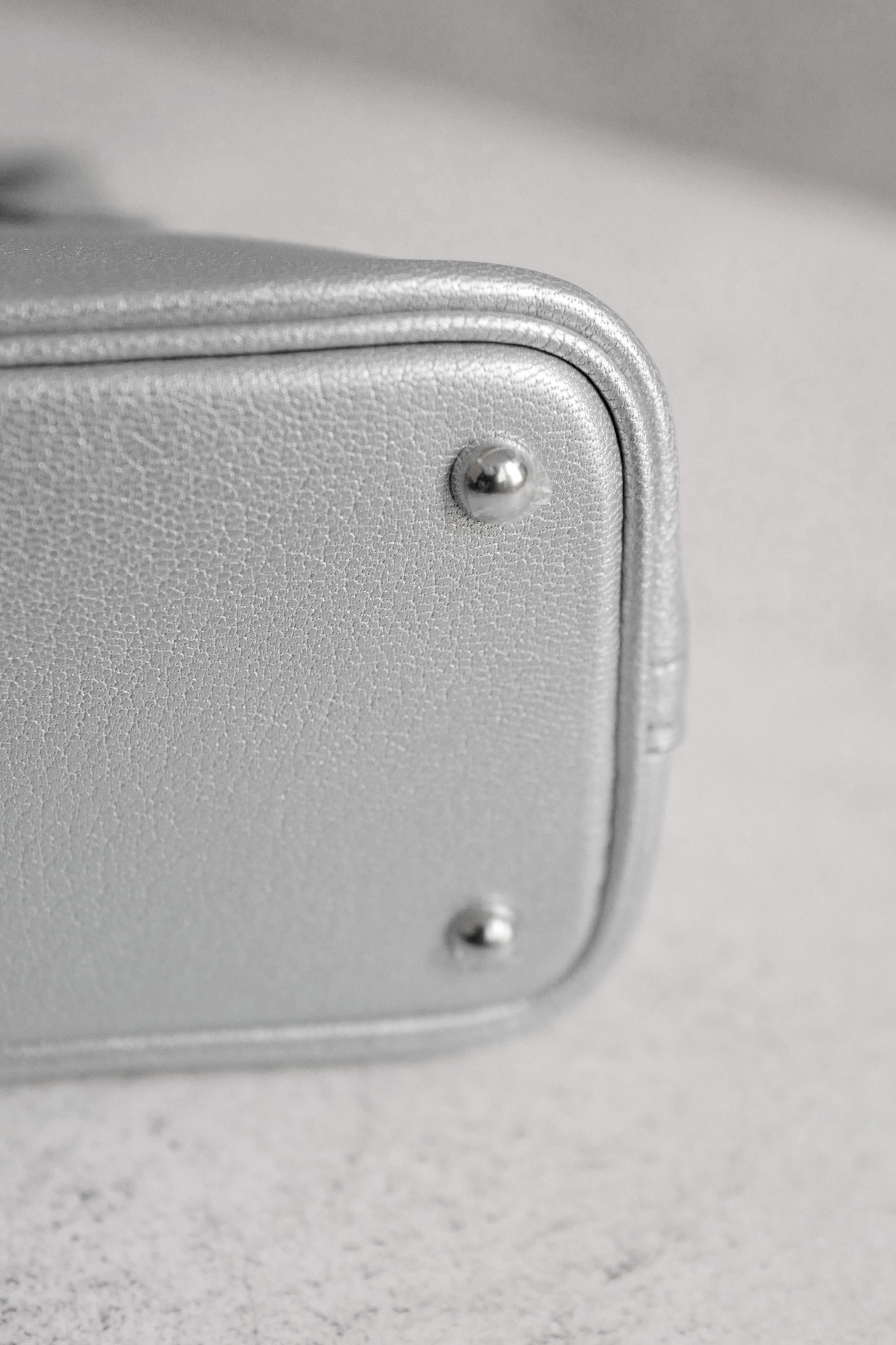 Hermès Bolide 1923 Mini Bag Silver Chamkilight Goatskin PHW G Stamp 2026