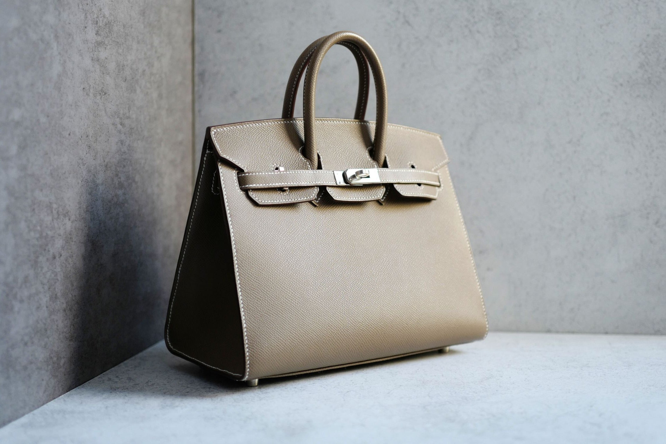 Hermès Birkin 25 Etoupe Epsom Sellier Palladium Hardware