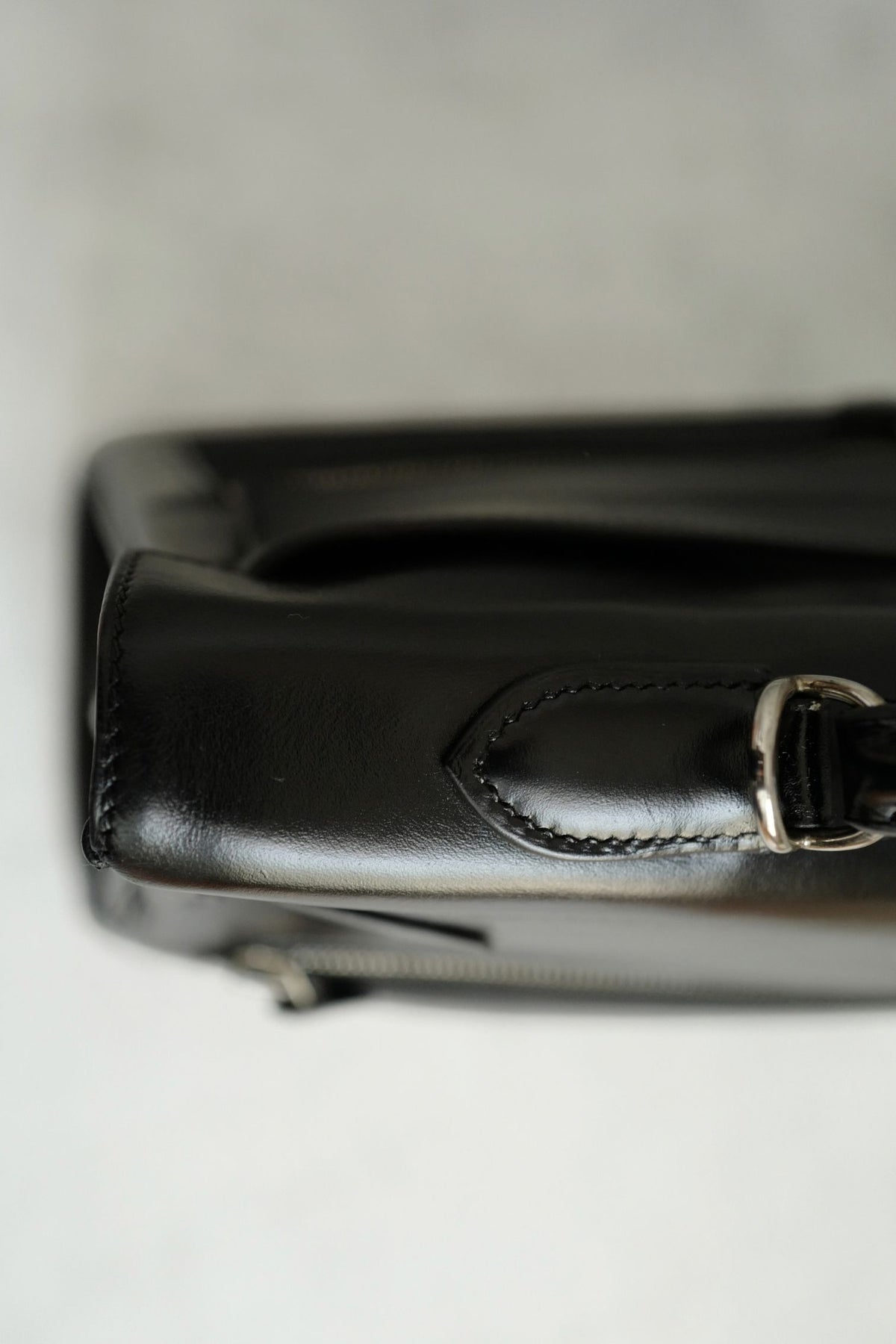 Hermes Kelly 40 Lakhis Noir Calfskin Leather Palladium Hardware