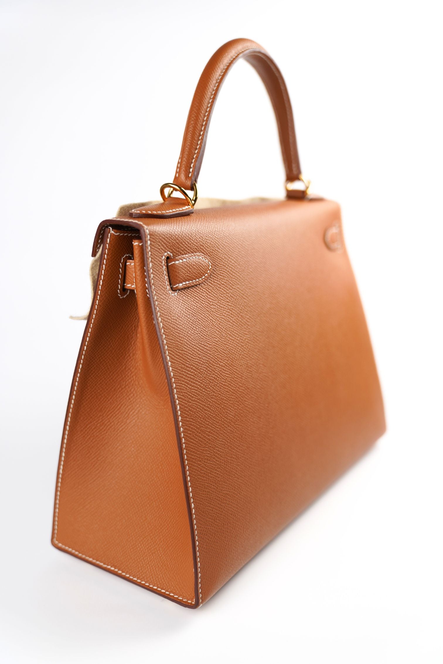 NEW Hermes Kelly 25 Gold Epsom Sellier Gold Hardware