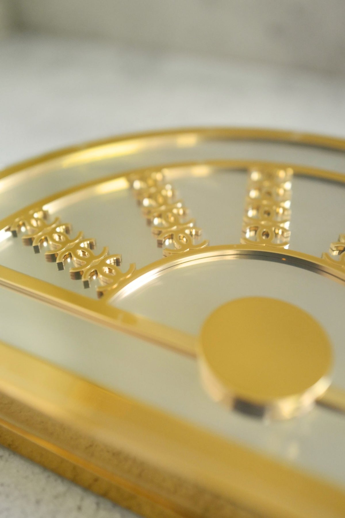NEW Chanel 26A Metiers d’art Elevator Minaudiere Clutch Golden Silver Gold Hardware