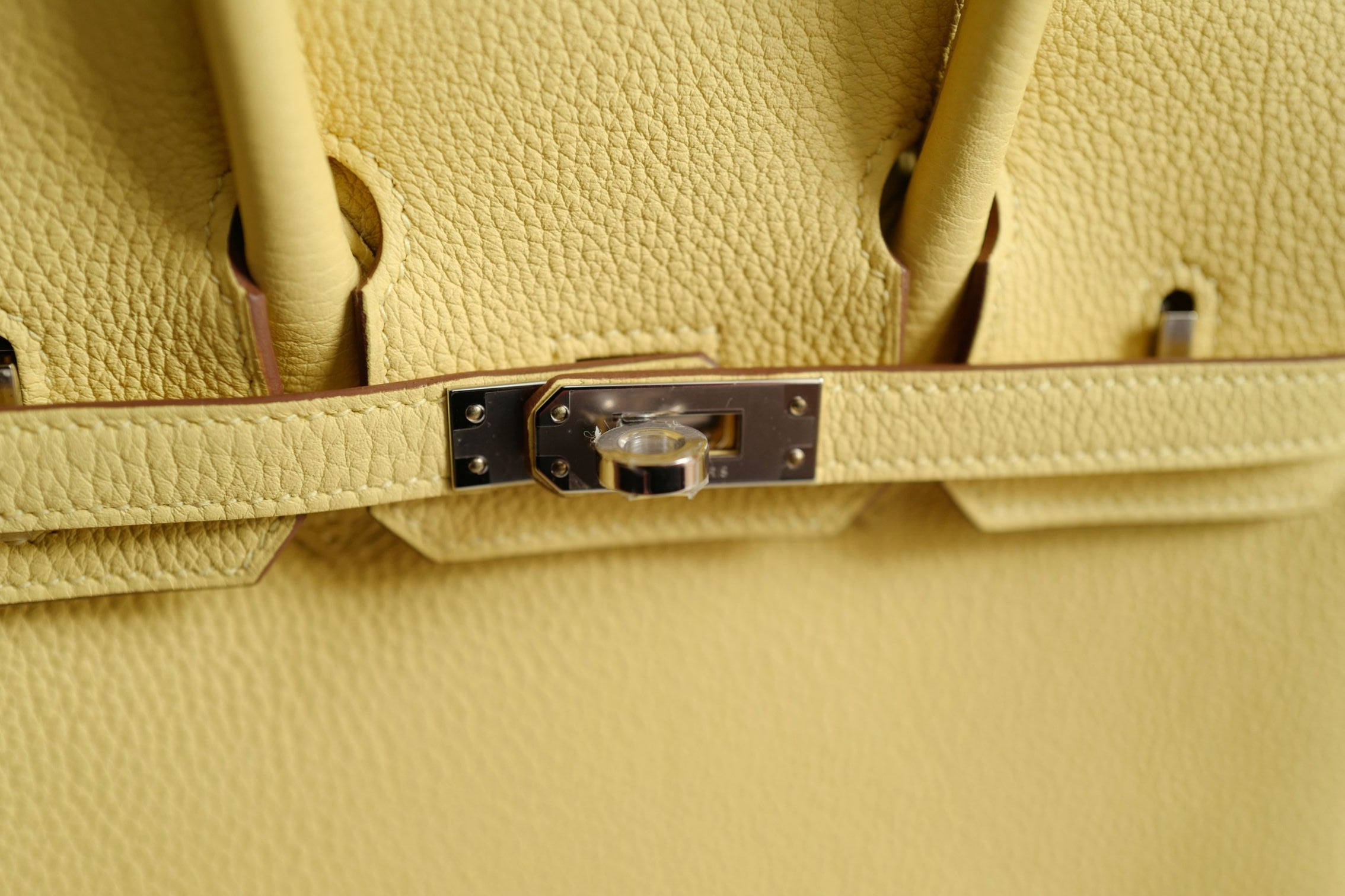 BNIB Hermès Birkin 25 Jaune Poussin Togo Leather Palladium Hardware G Stamp 2026