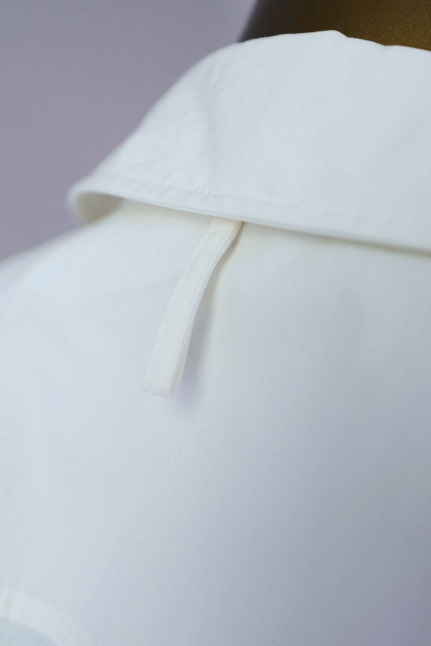 Hermès Chemise Coulissée Sans Manches Blanc Cassé Technical Cotton Size 36